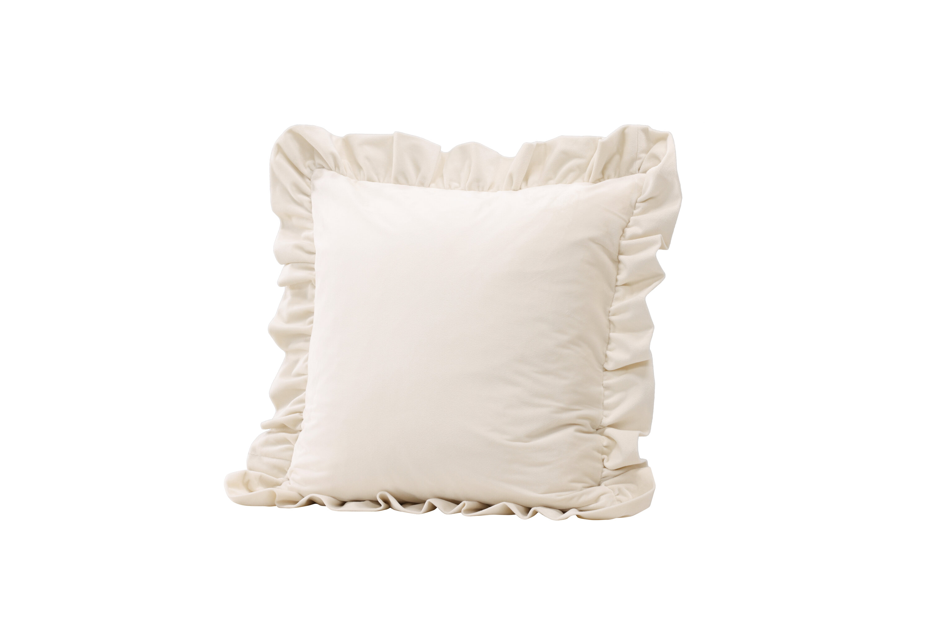 Hailey housse de coussin blanc 50 x 50 cm sur fond clair
