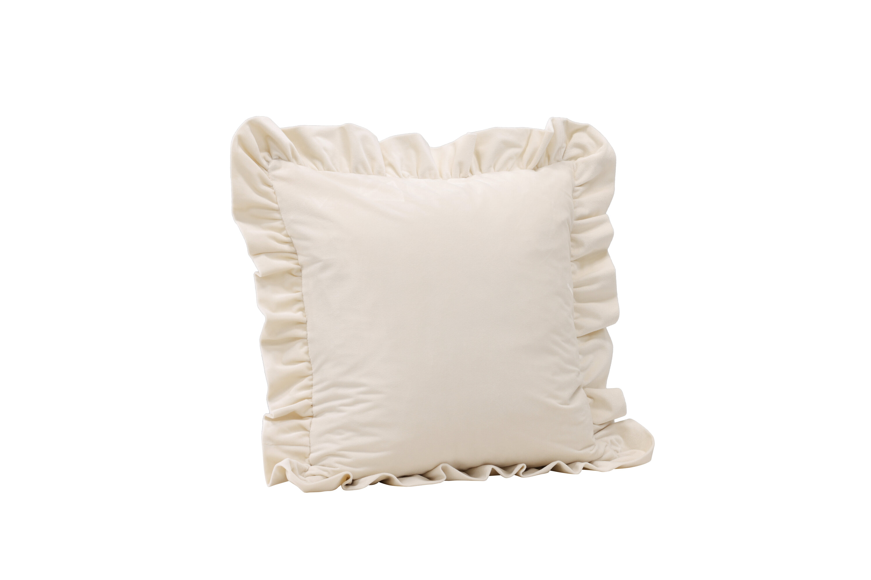 Hailey housse de coussin blanc 50 x 50 cm sur fond clair