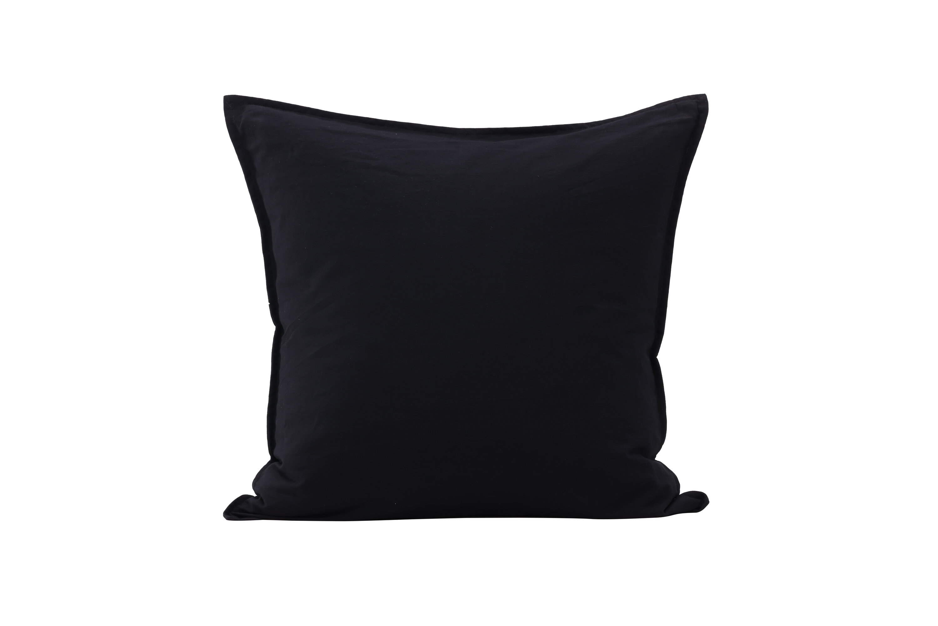 Ronja housse de coussin noir 60 x 60 cm sur fond clair