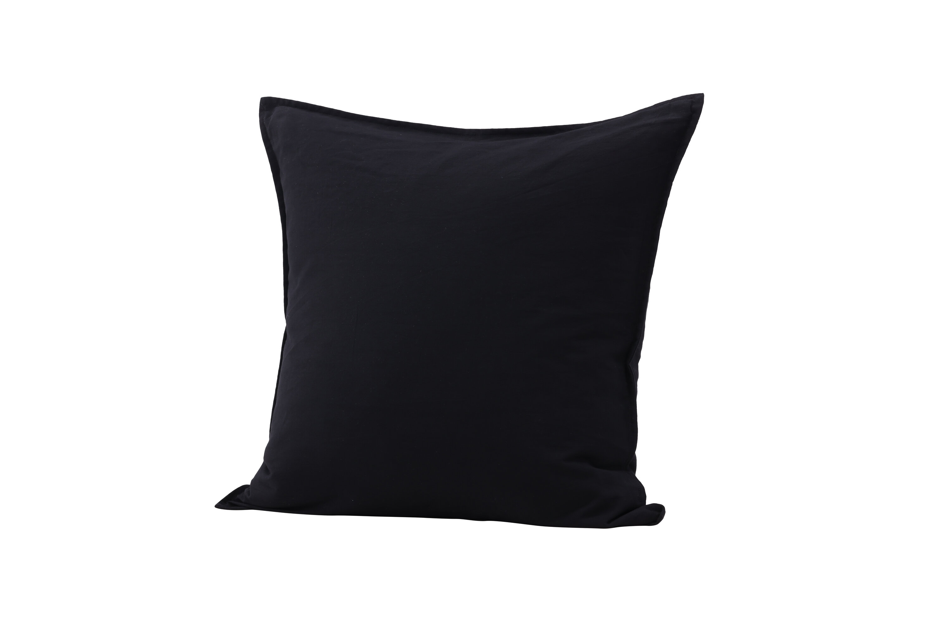 Ronja housse de coussin noir 60 x 60 cm sur fond clair