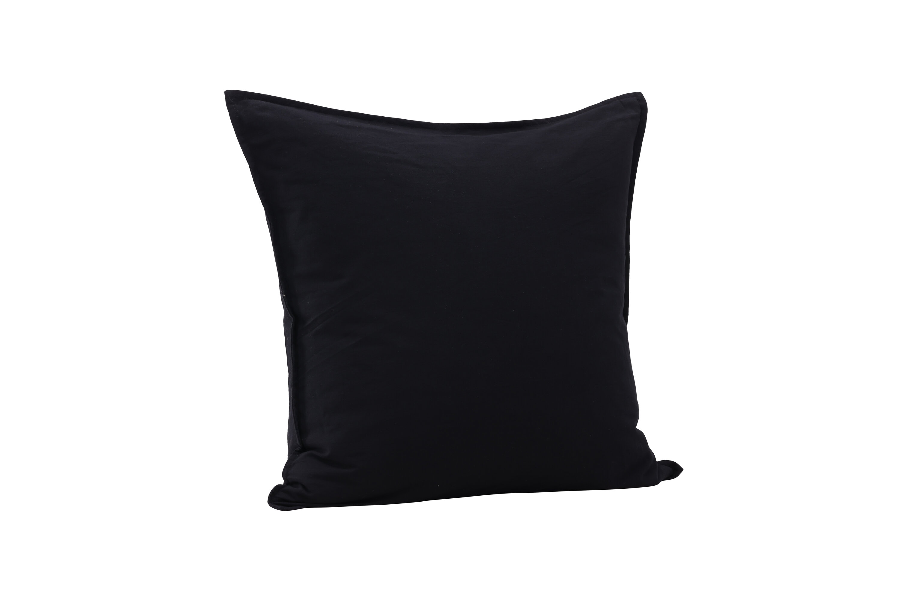 Ronja housse de coussin noir 60 x 60 cm sur fond clair
