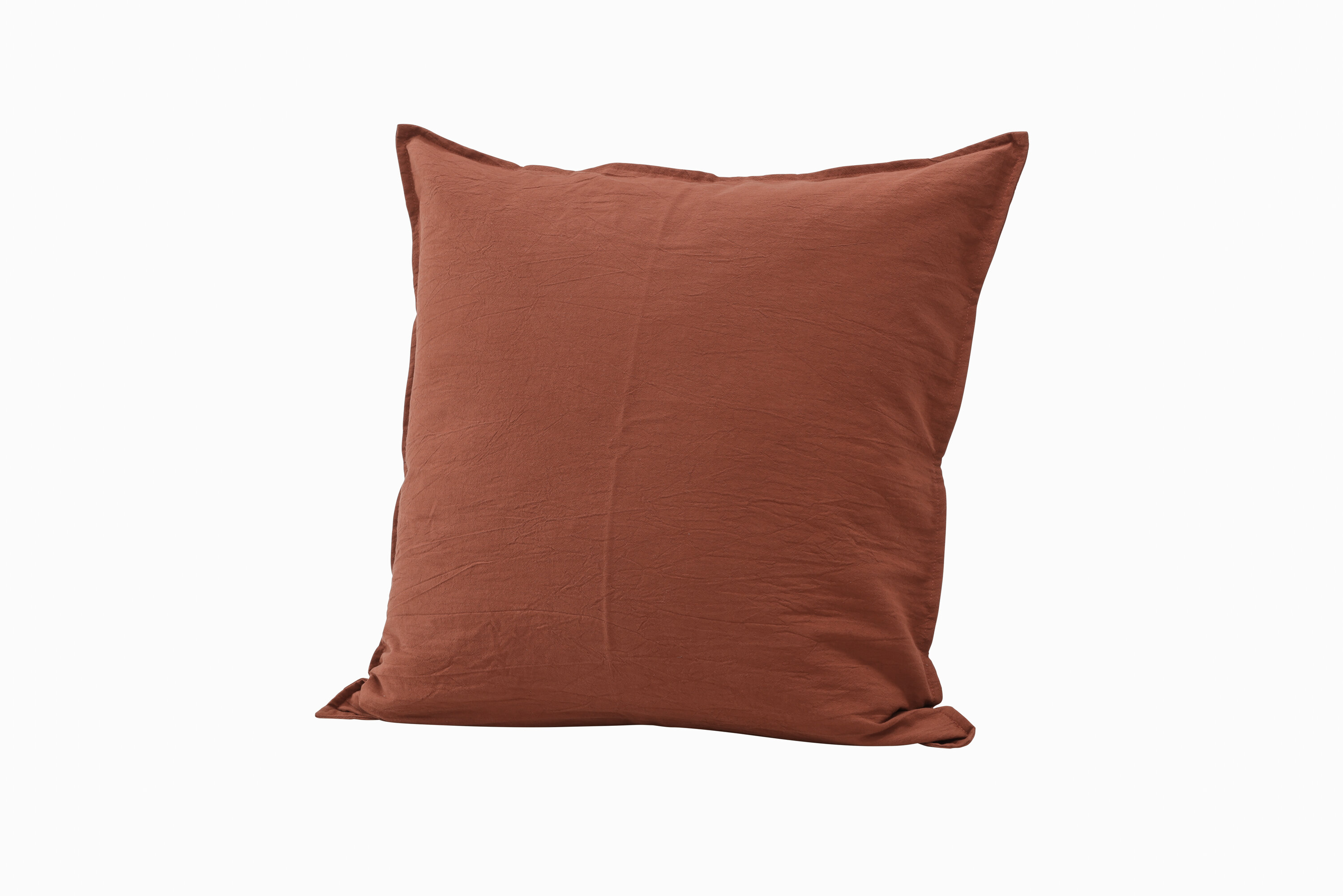 Ronja housse de coussin brun rôti 60 x 60 cm sur fond clair