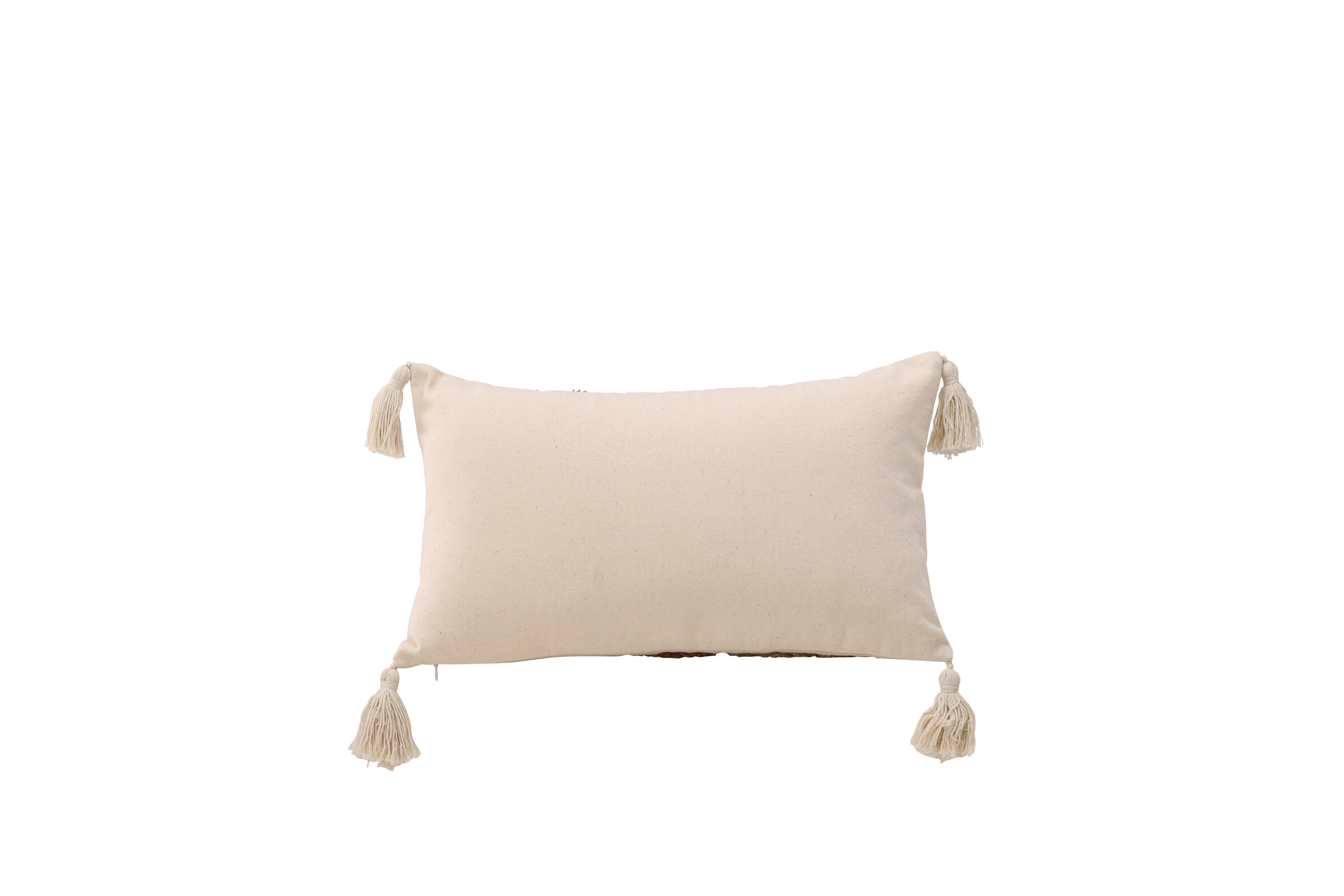 Joline housse de coussin rose, rouge, blanc, marron 30 x 50 cm sur fond clair