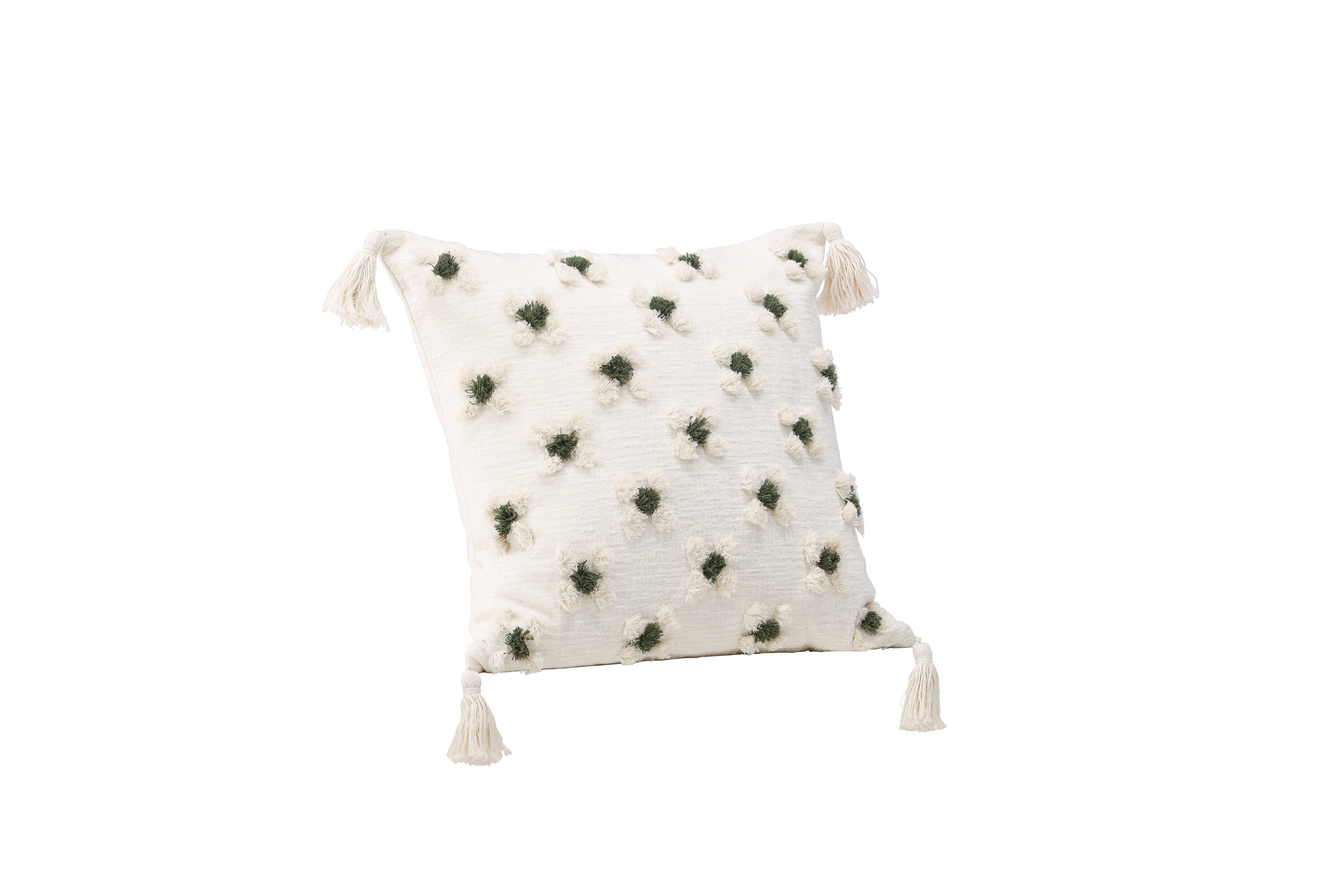 Millie housse de coussin blanc 45 x 45 cm sur fond clair