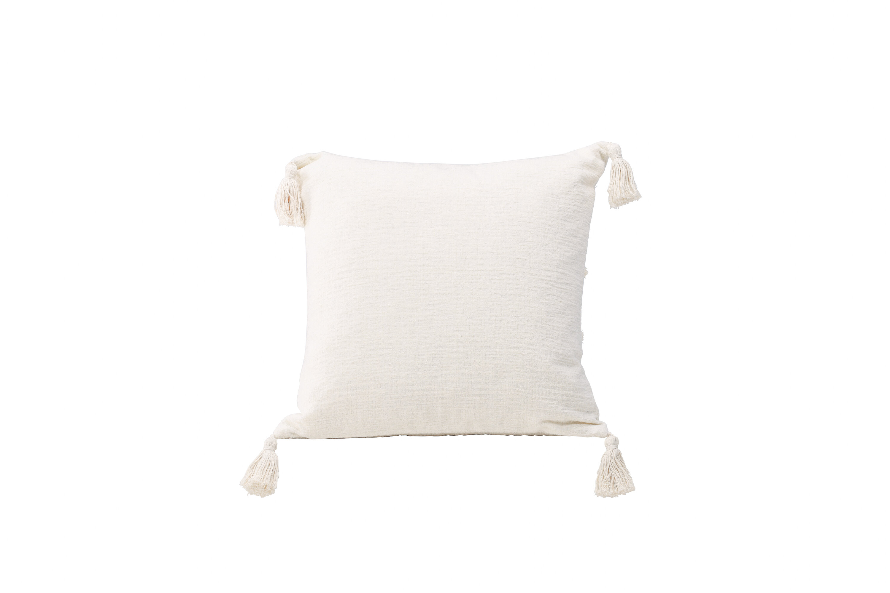 Millie housse de coussin blanc 45 x 45 cm sur fond clair