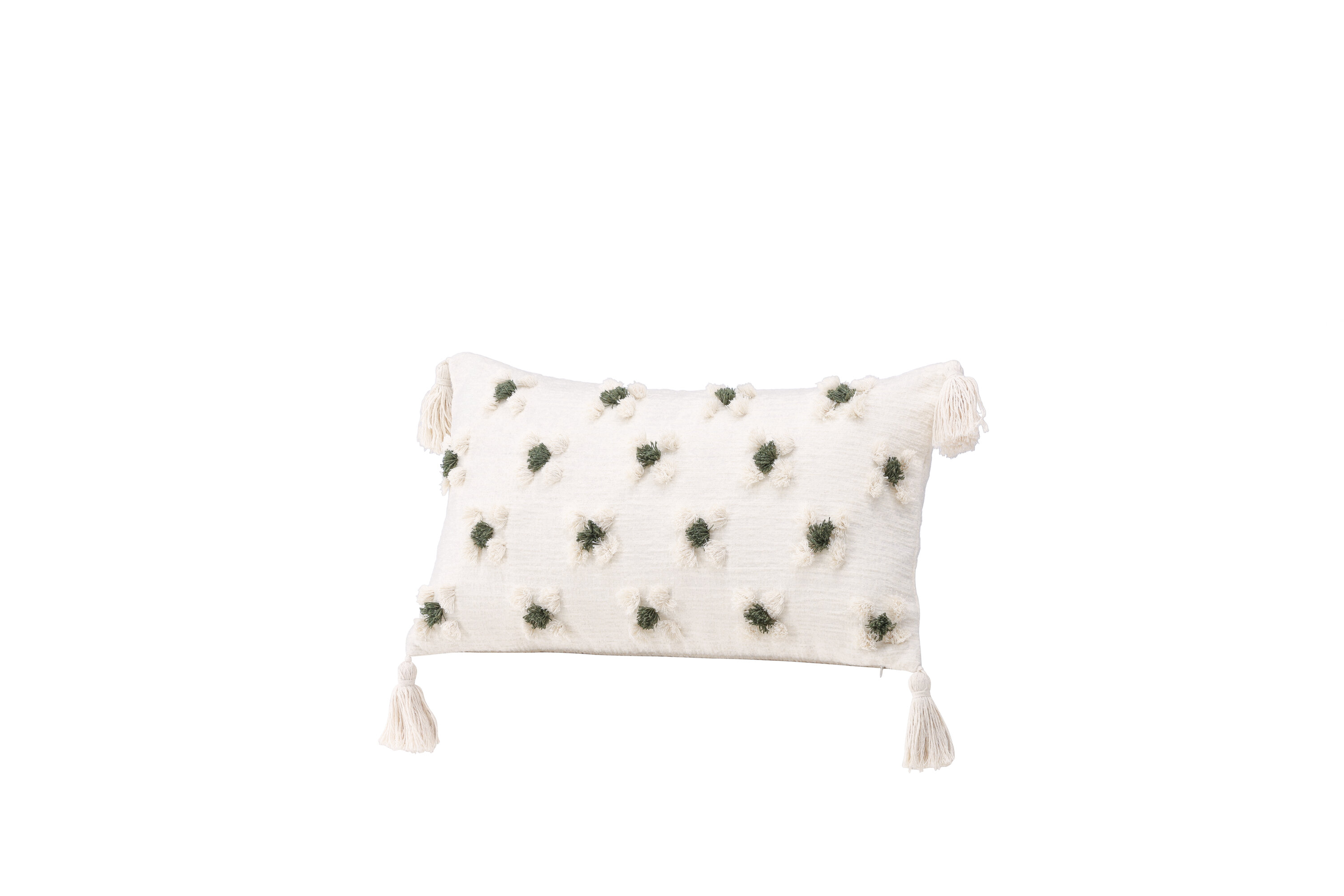 Millie housse de coussin blanc 30 x 50 cm sur fond clair