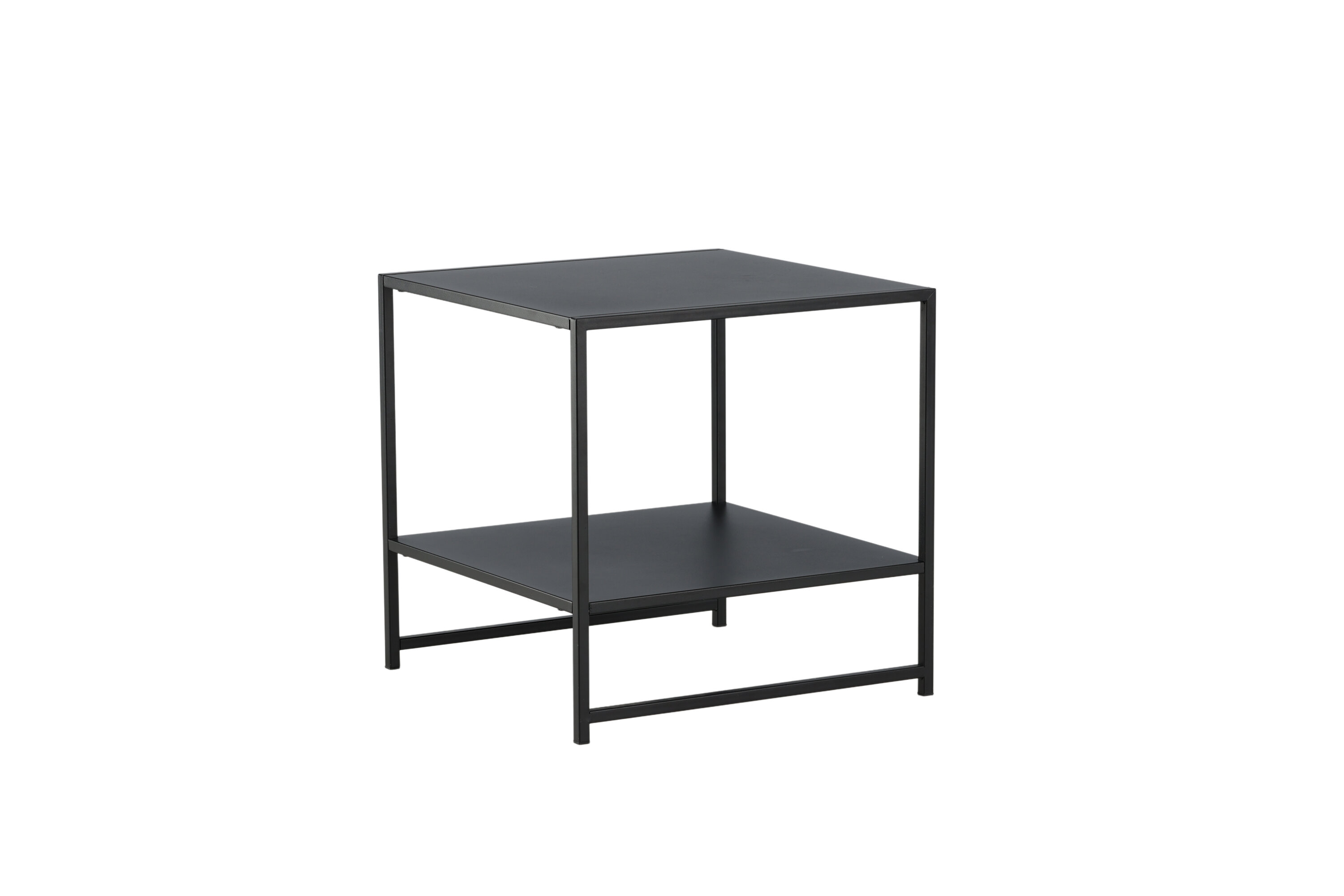 Staal table d'appoint noir 50 x 50 cm sur fond clair