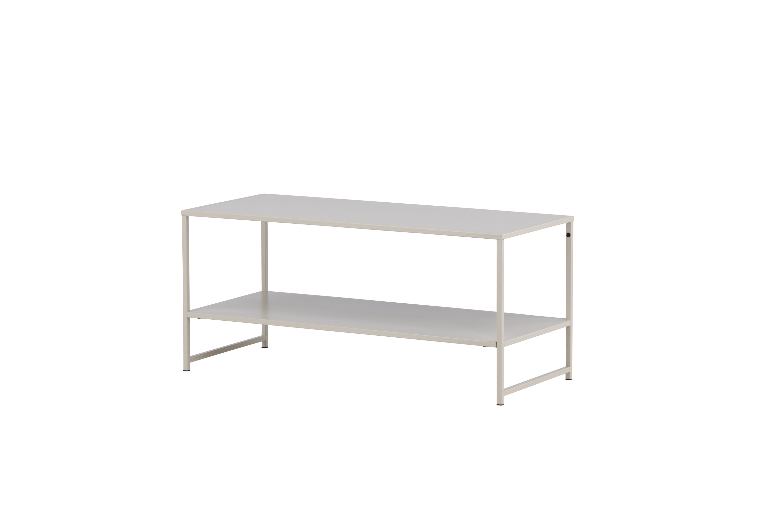 Staal table d'appoint beige 102 x 43 cm sur fond clair
