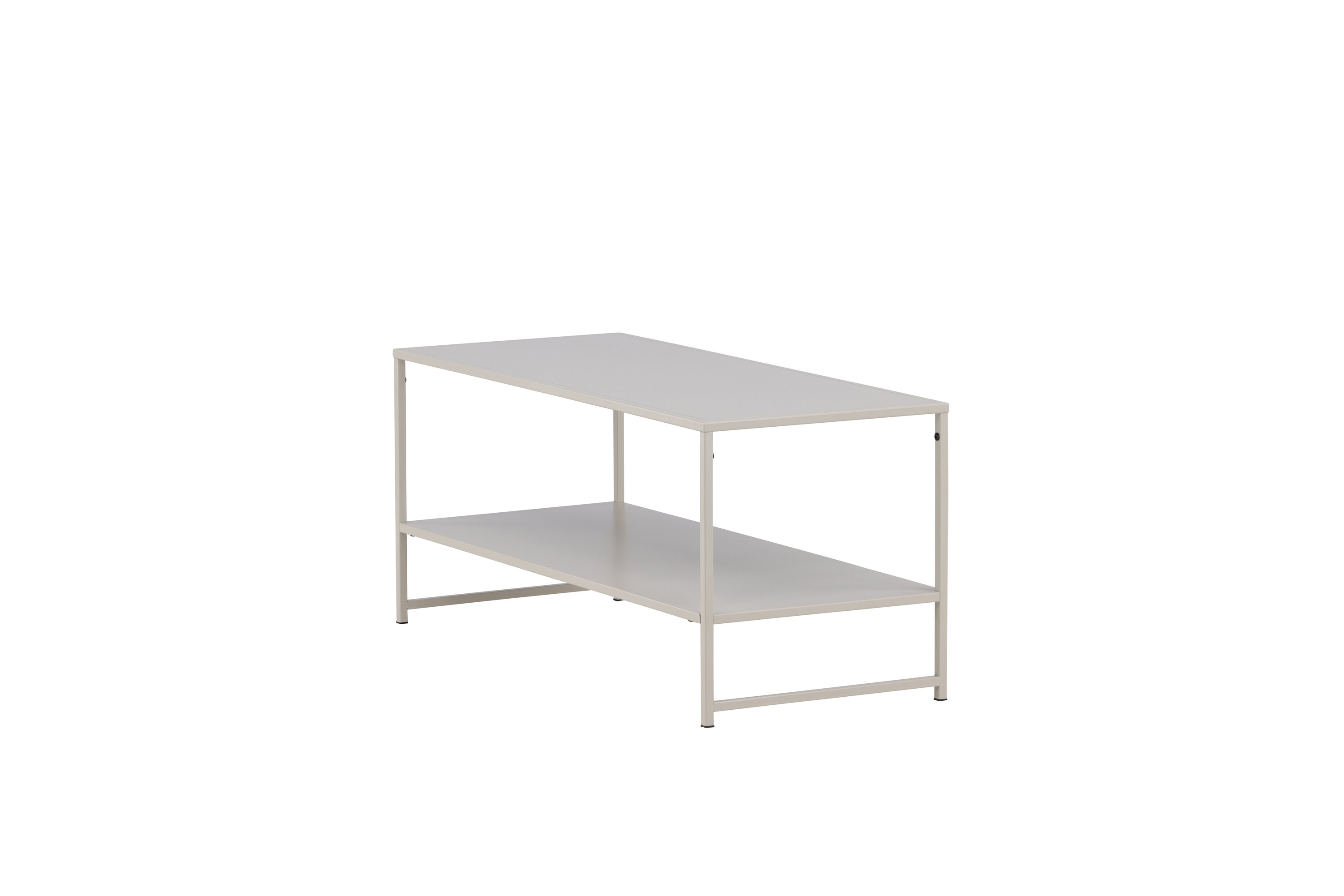 Staal table d'appoint beige 102 x 43 cm sur fond clair