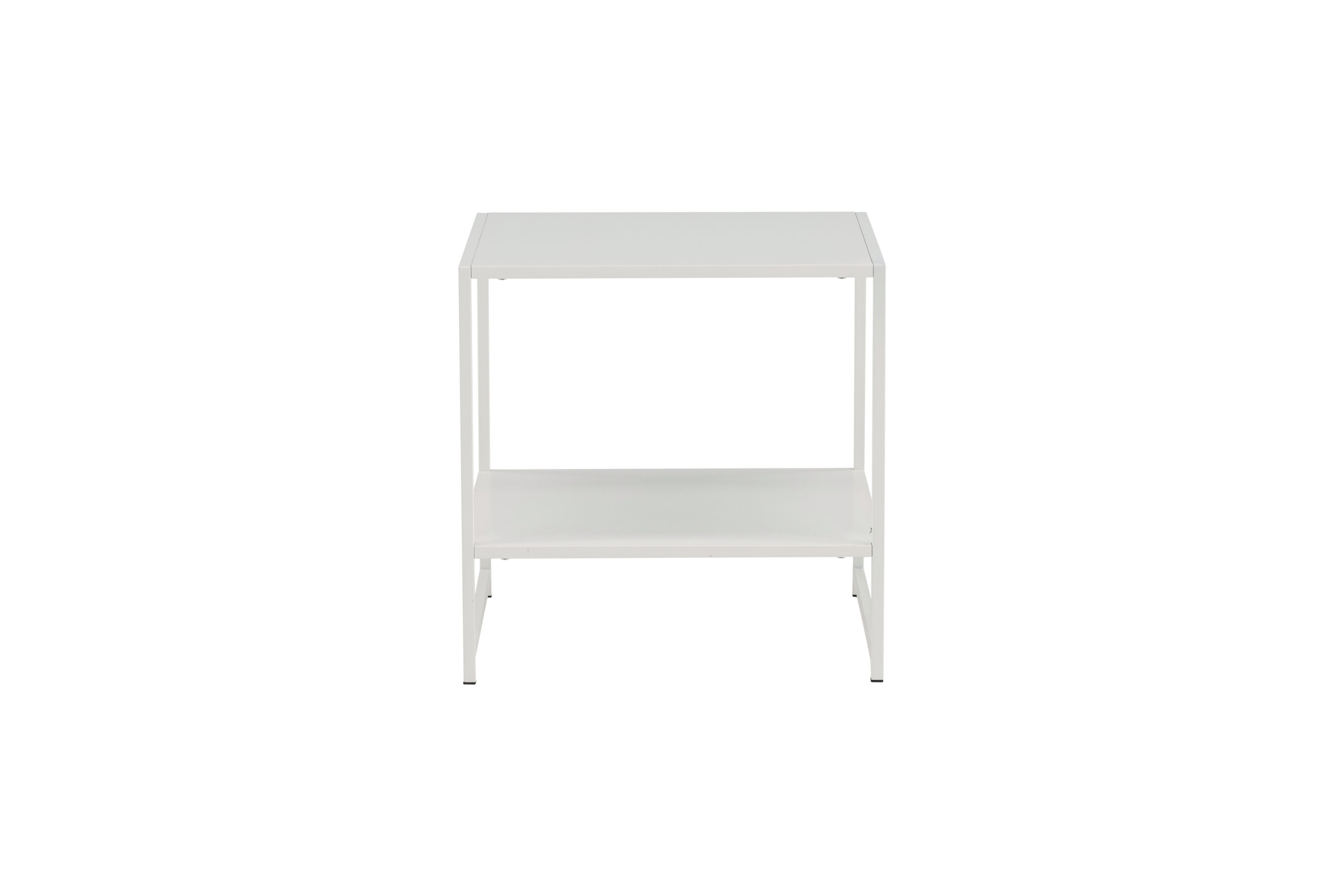 Staal table d'appoint blanc 50 x 50 cm sur fond clair