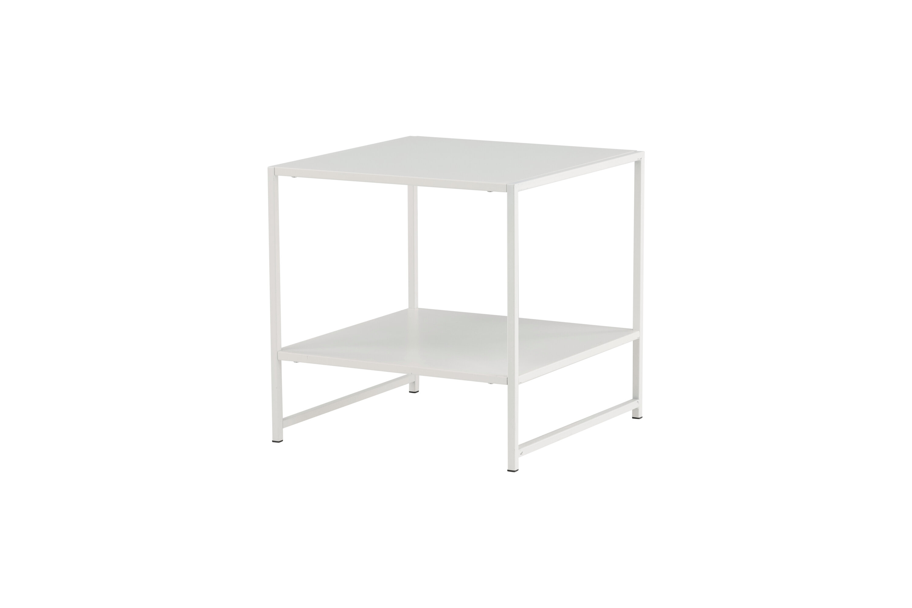 Staal table d'appoint blanc 50 x 50 cm sur fond clair