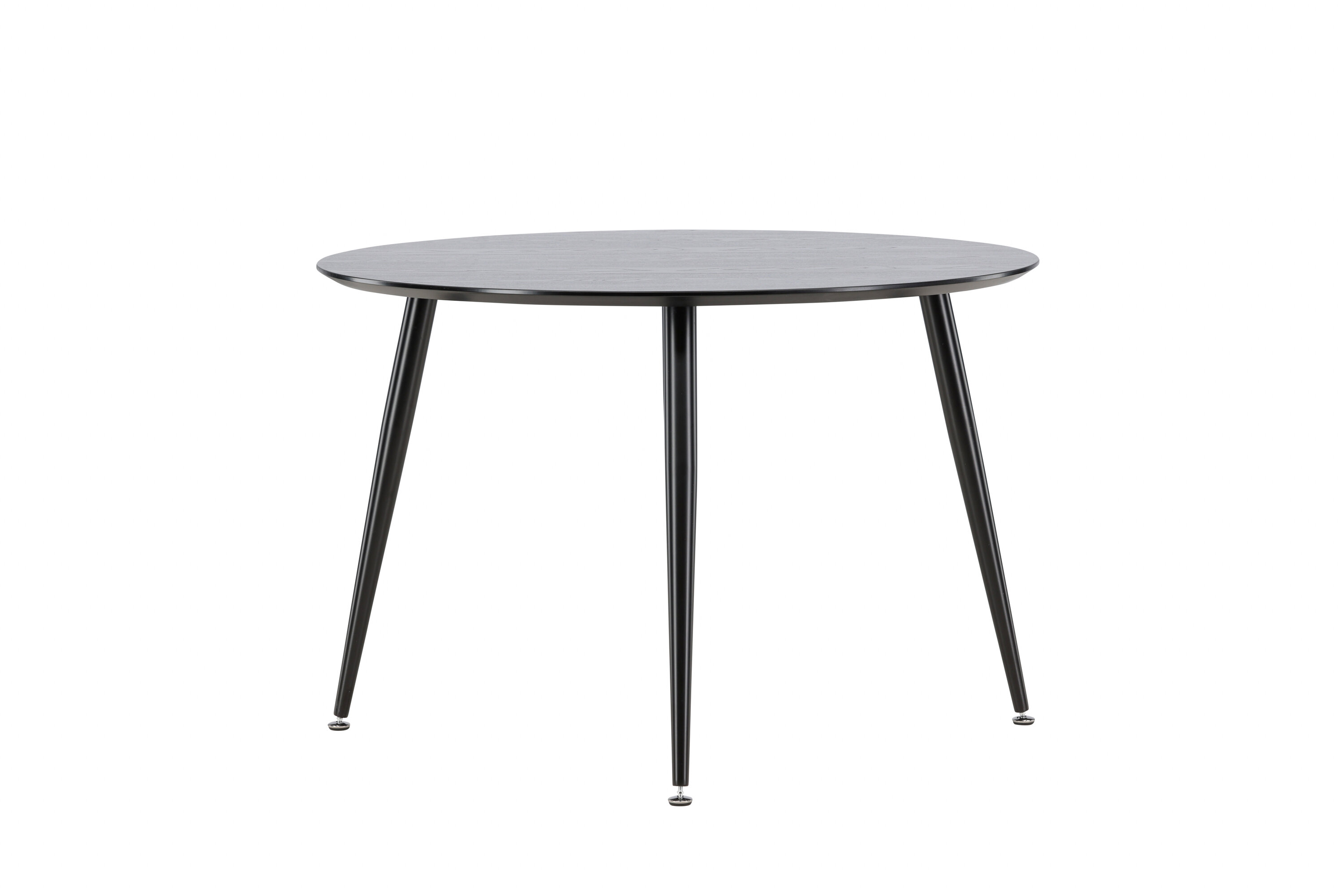 Dipp table à manger ronde noir ⌀115 cm sur fond clair