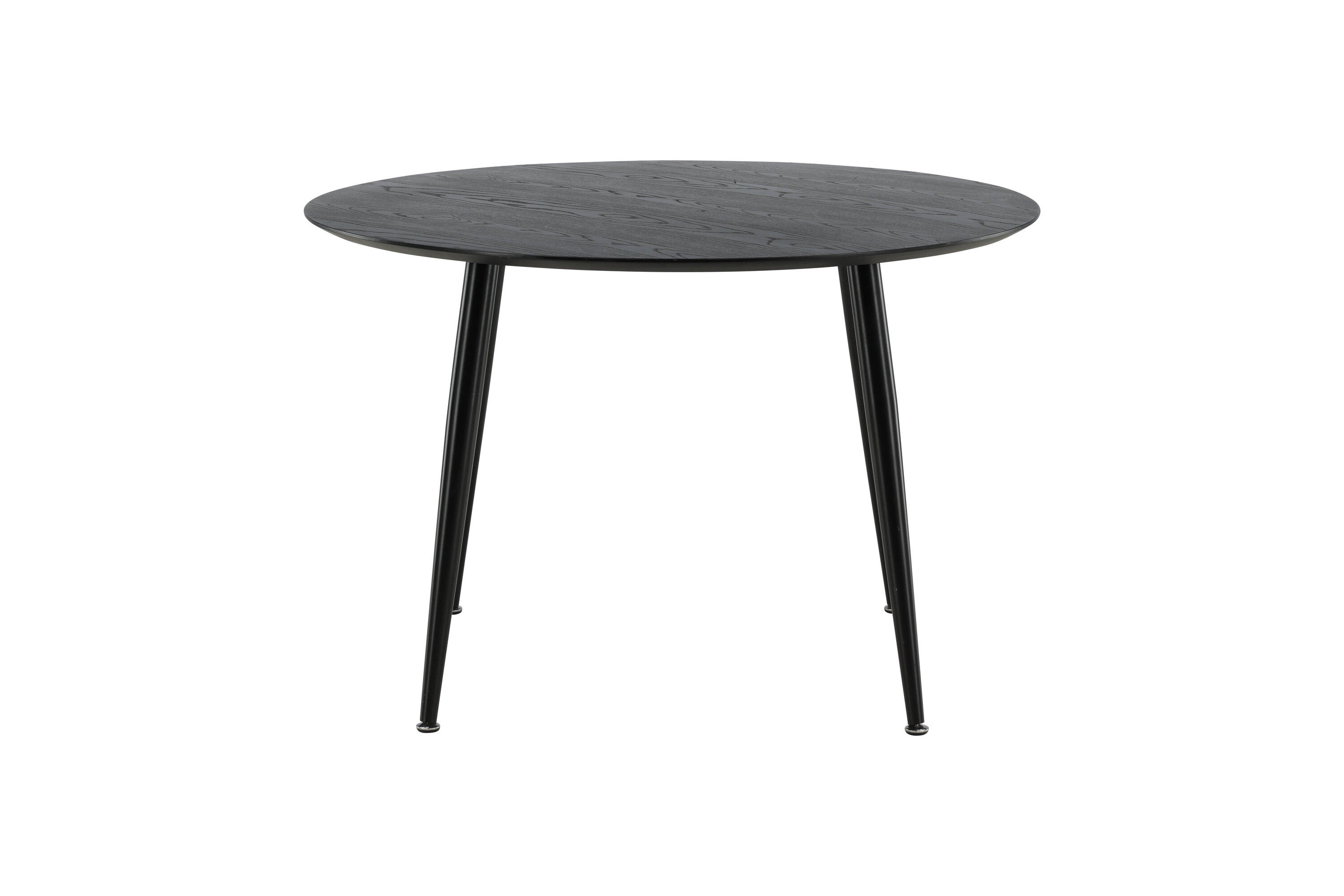 Vue du table à manger ronde Dipp noir ⌀115 cm