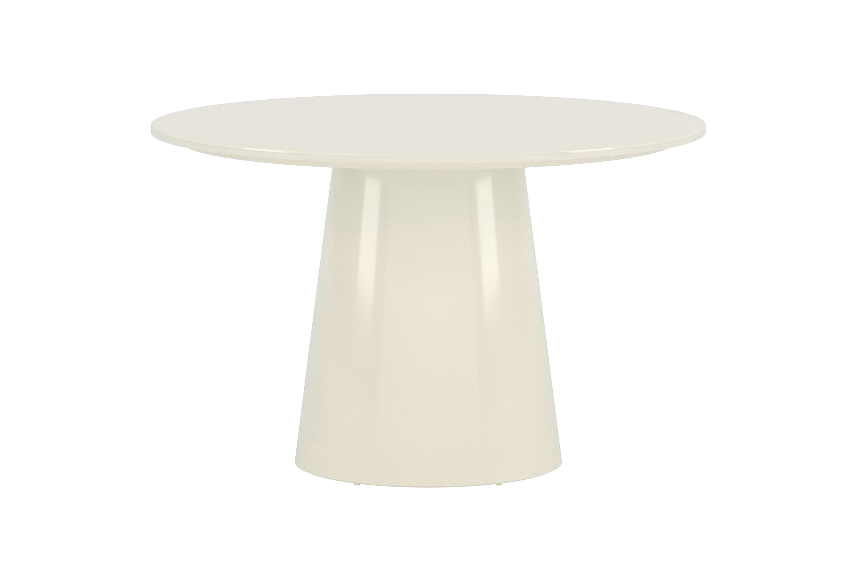 Lanzo table à manger ronde beige Ø120 cm sur fond clair