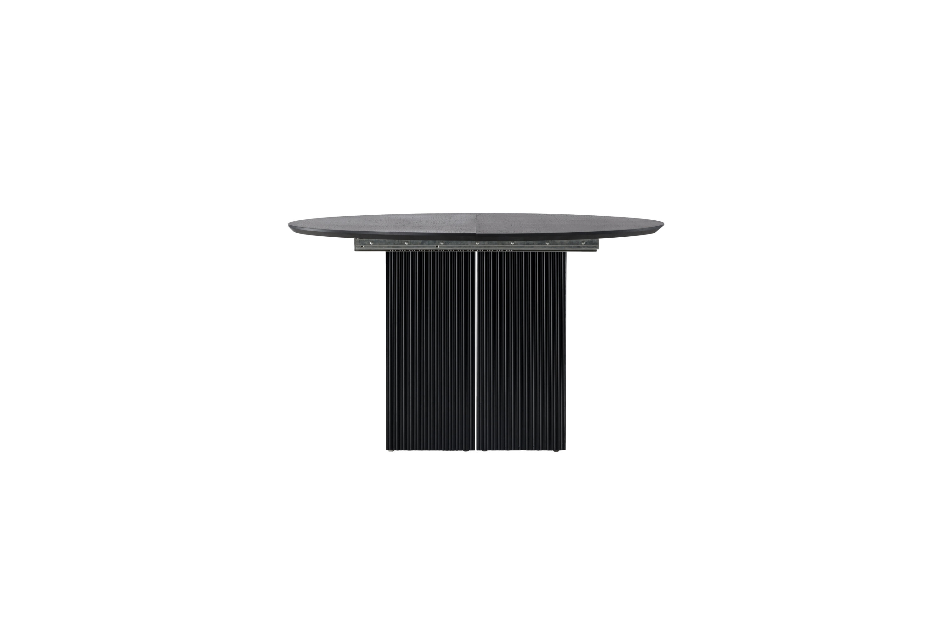 Matilda table à manger ronde noir ⌀130 cm sur fond clair