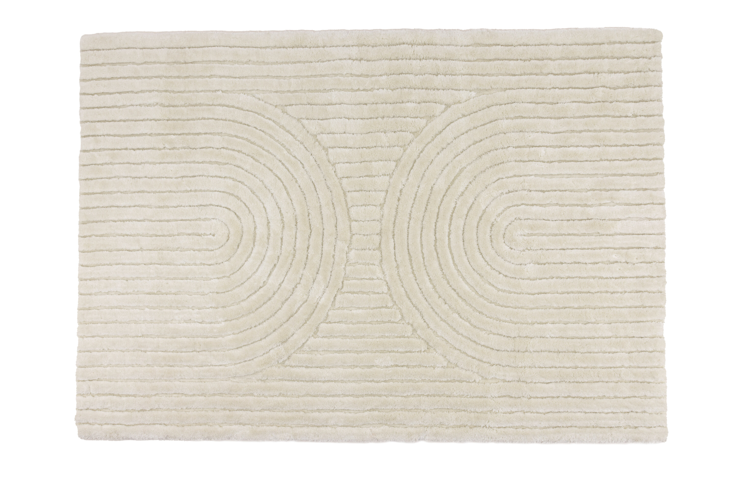 Niklas tapis de salon blanc 290 x 200 cm sur fond clair