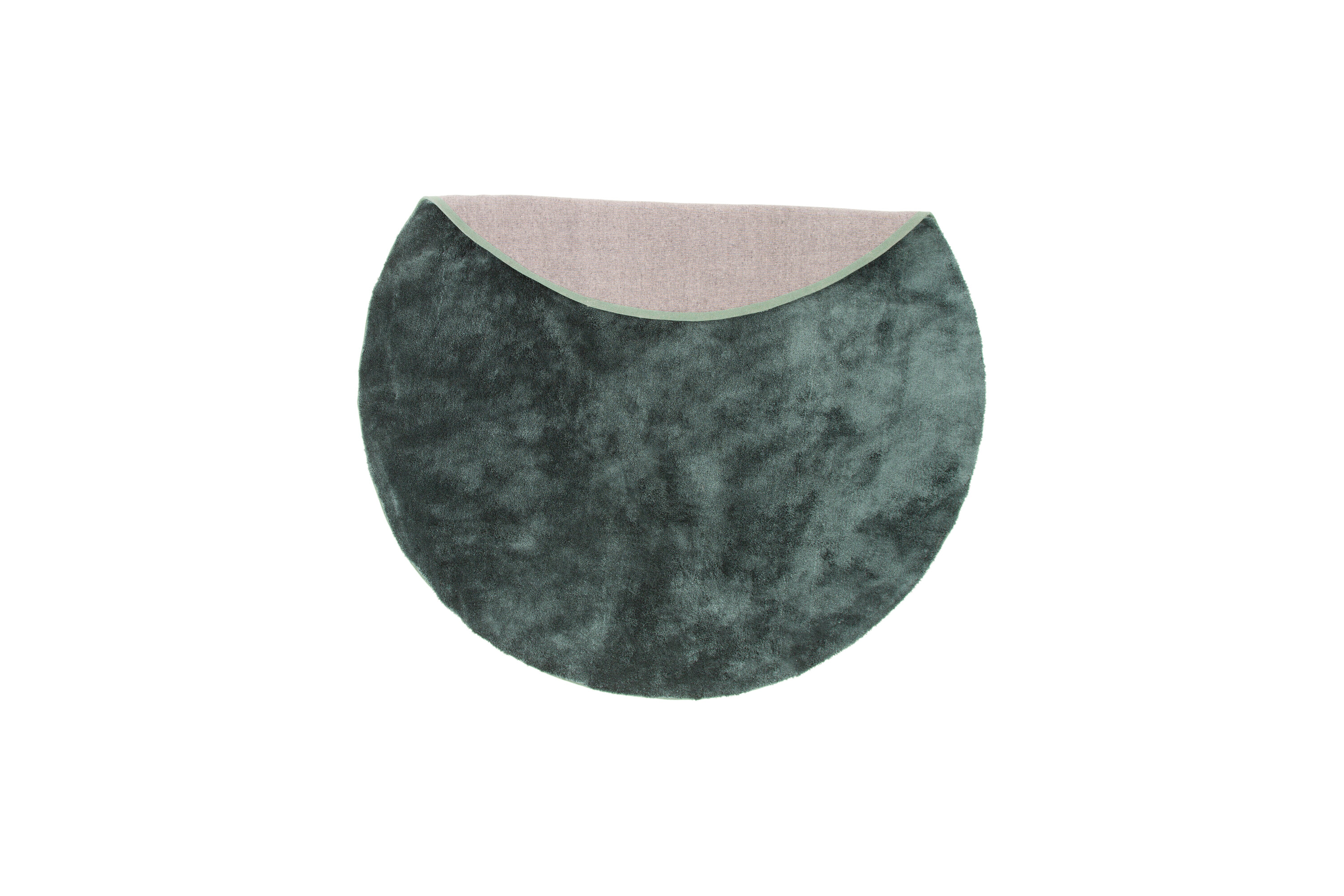 Vue du tapis de salon Undra vert ⌀200 cm