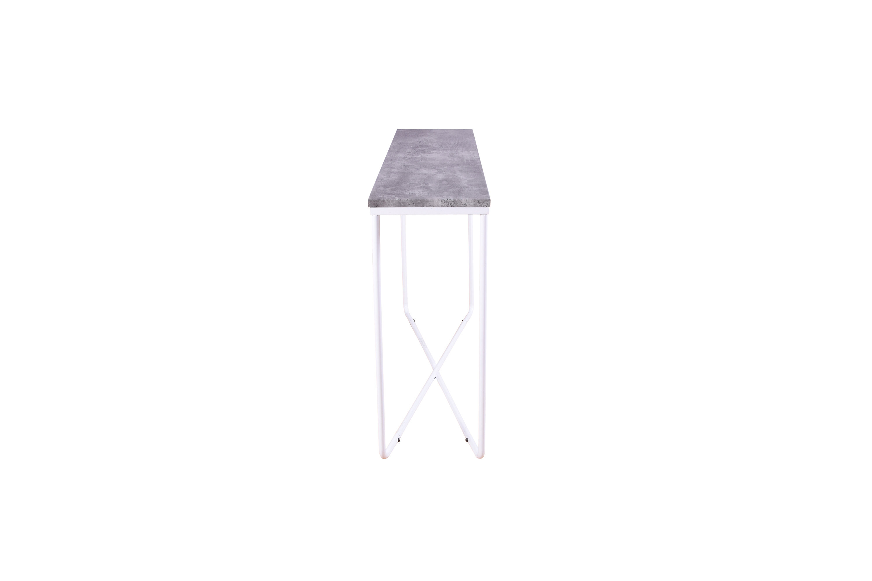 Vue du table d'appoint Palace blanc, gris foncé, gris 110 x 30 cm