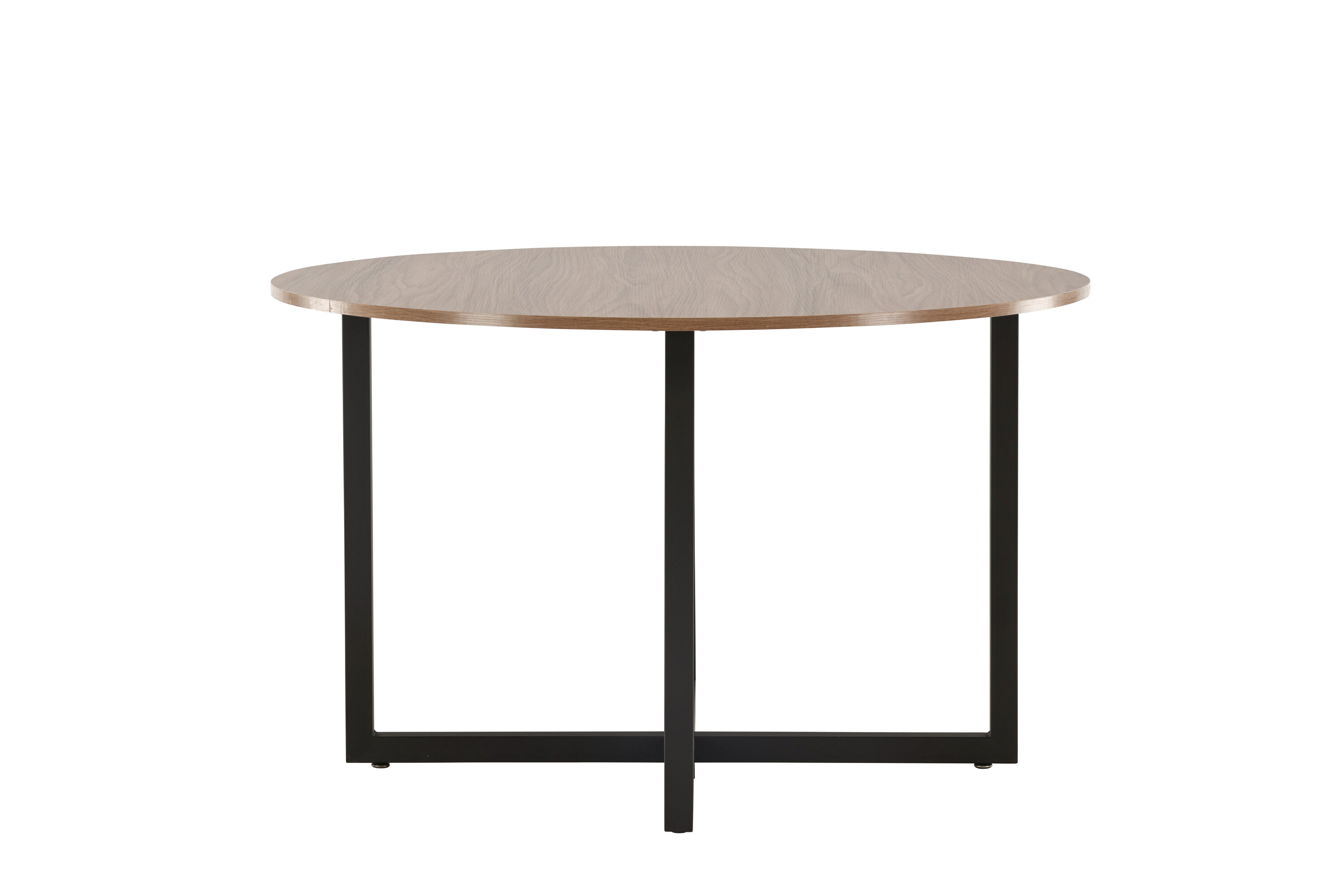 Durango table à manger ronde noir, noyer ⌀120 cm sur fond clair