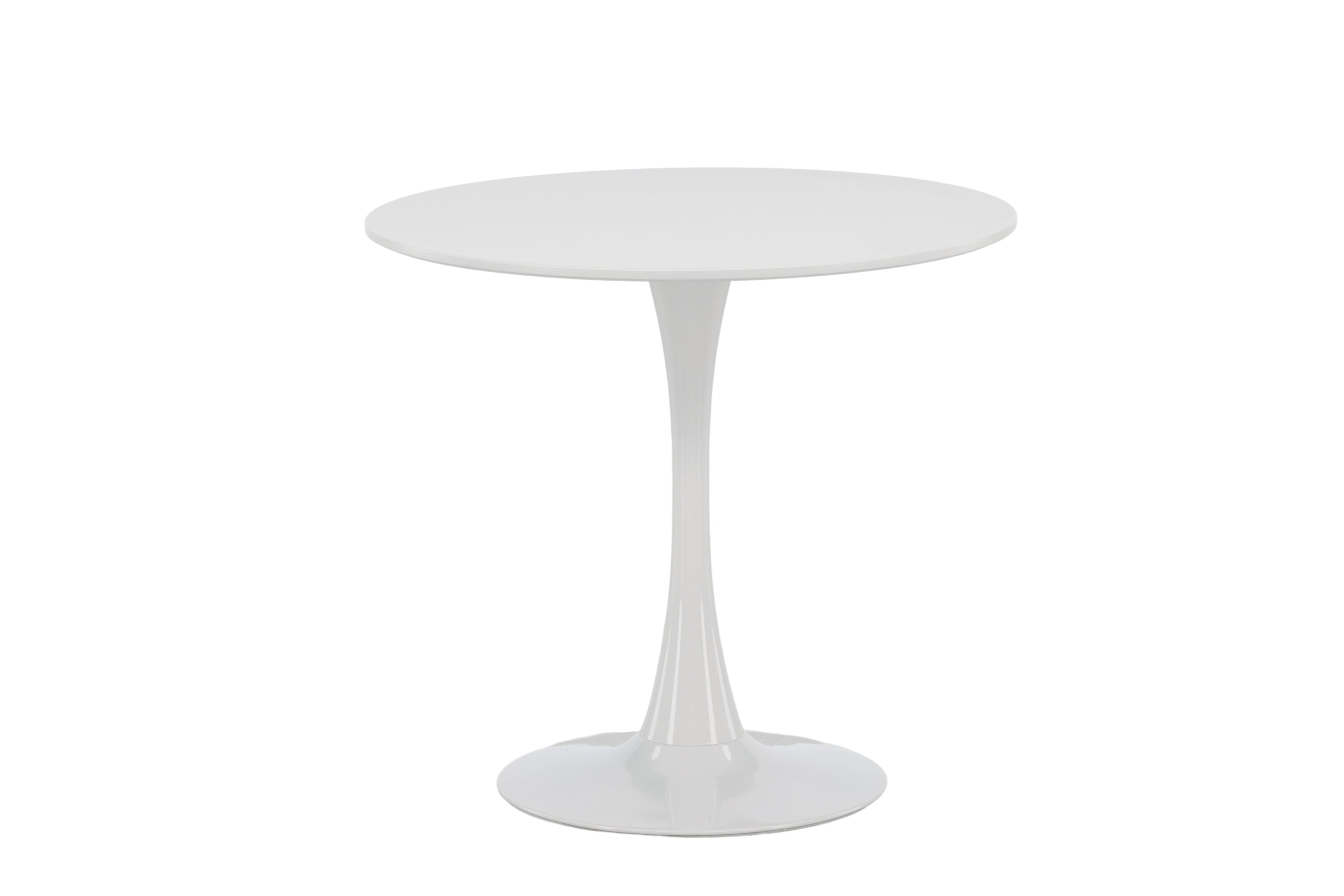 Hamden table à manger ronde blanc, gris clair ⌀80 cm sur fond clair