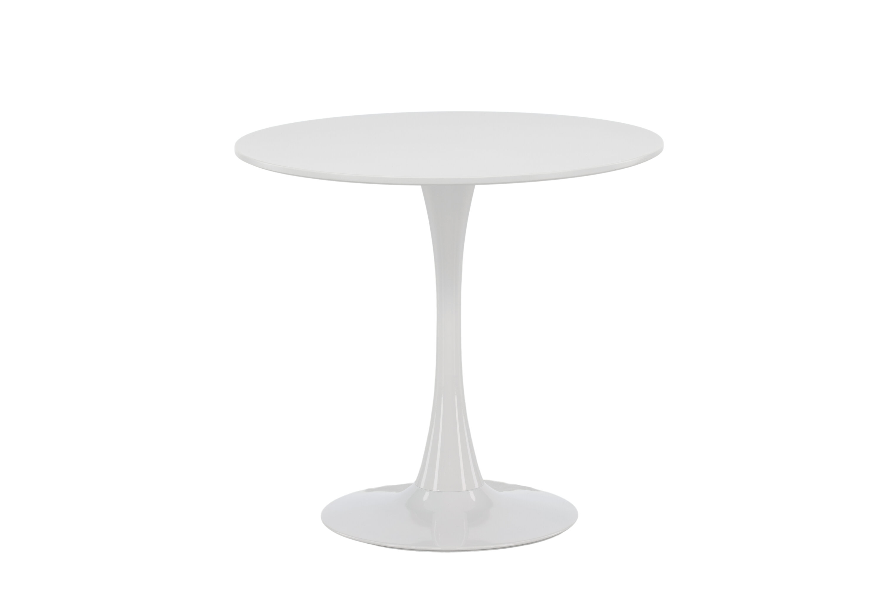 Hamden table à manger ronde blanc, gris clair ⌀80 cm sur fond clair
