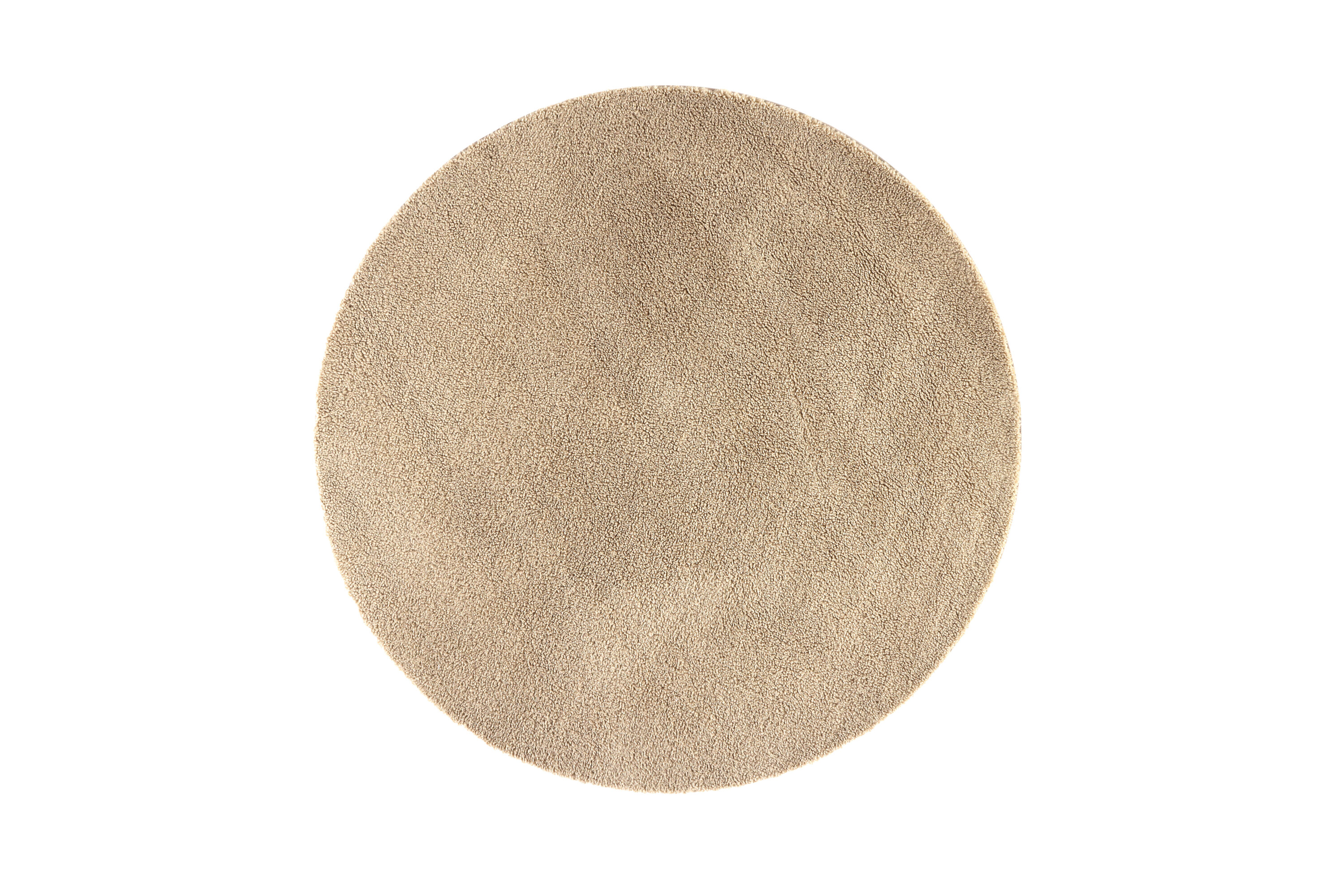 Teddy tapis de salon beige ⌀200 cm sur fond clair