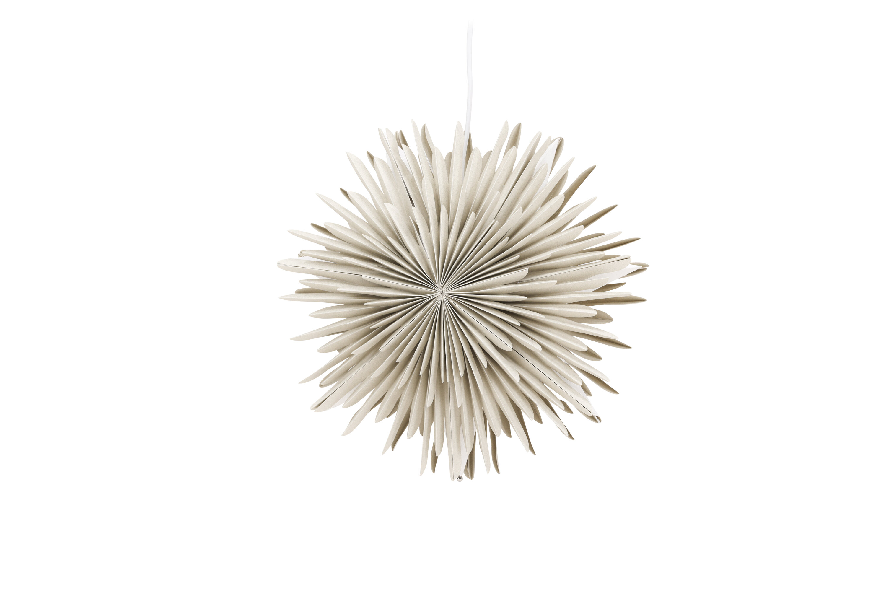 Sälen éclairage de noël beige, blanc ⌀35 cm sur fond clair
