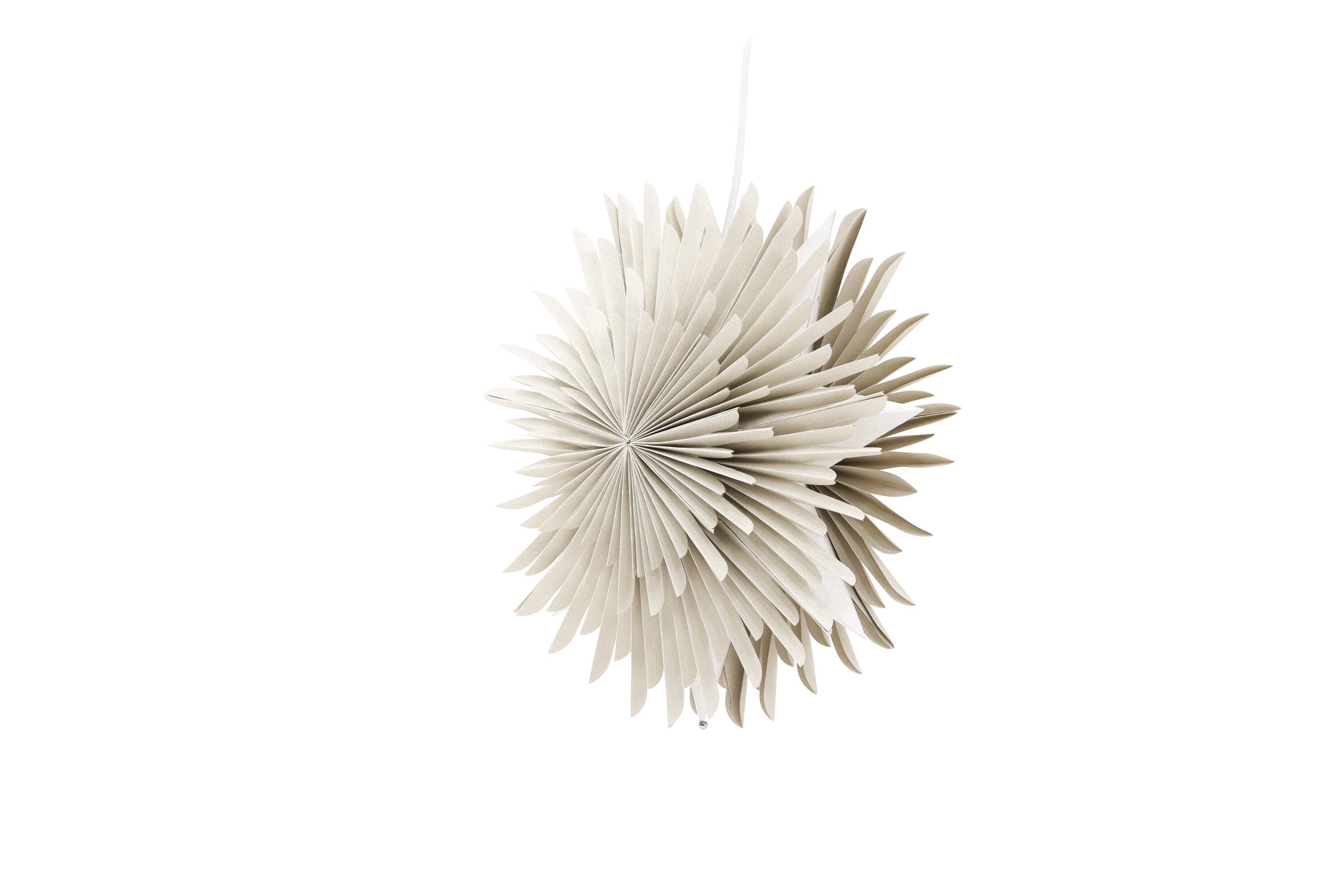 Sälen éclairage de noël beige, blanc ⌀35 cm sur fond clair