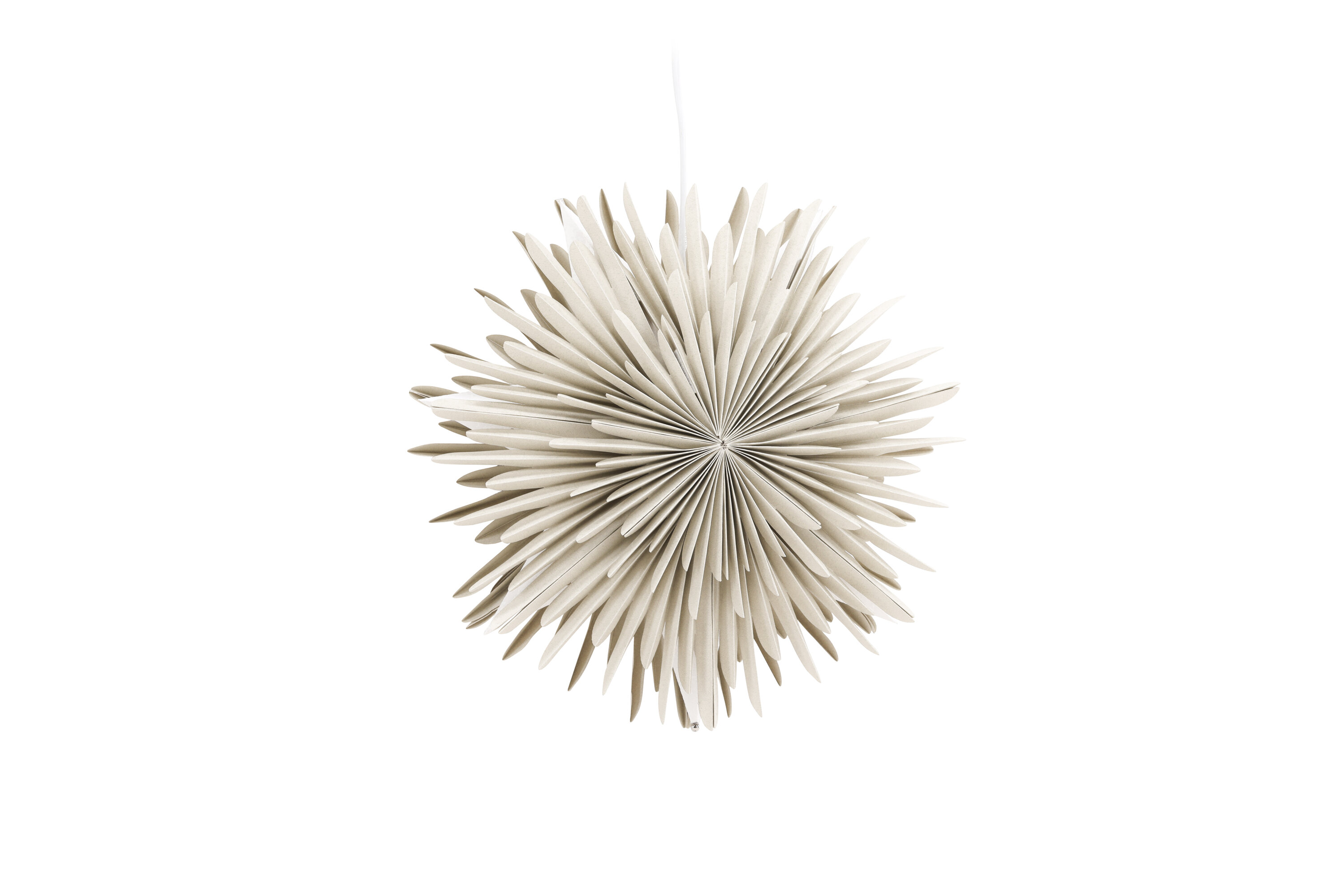 Sälen éclairage de noël beige, blanc ⌀35 cm sur fond clair