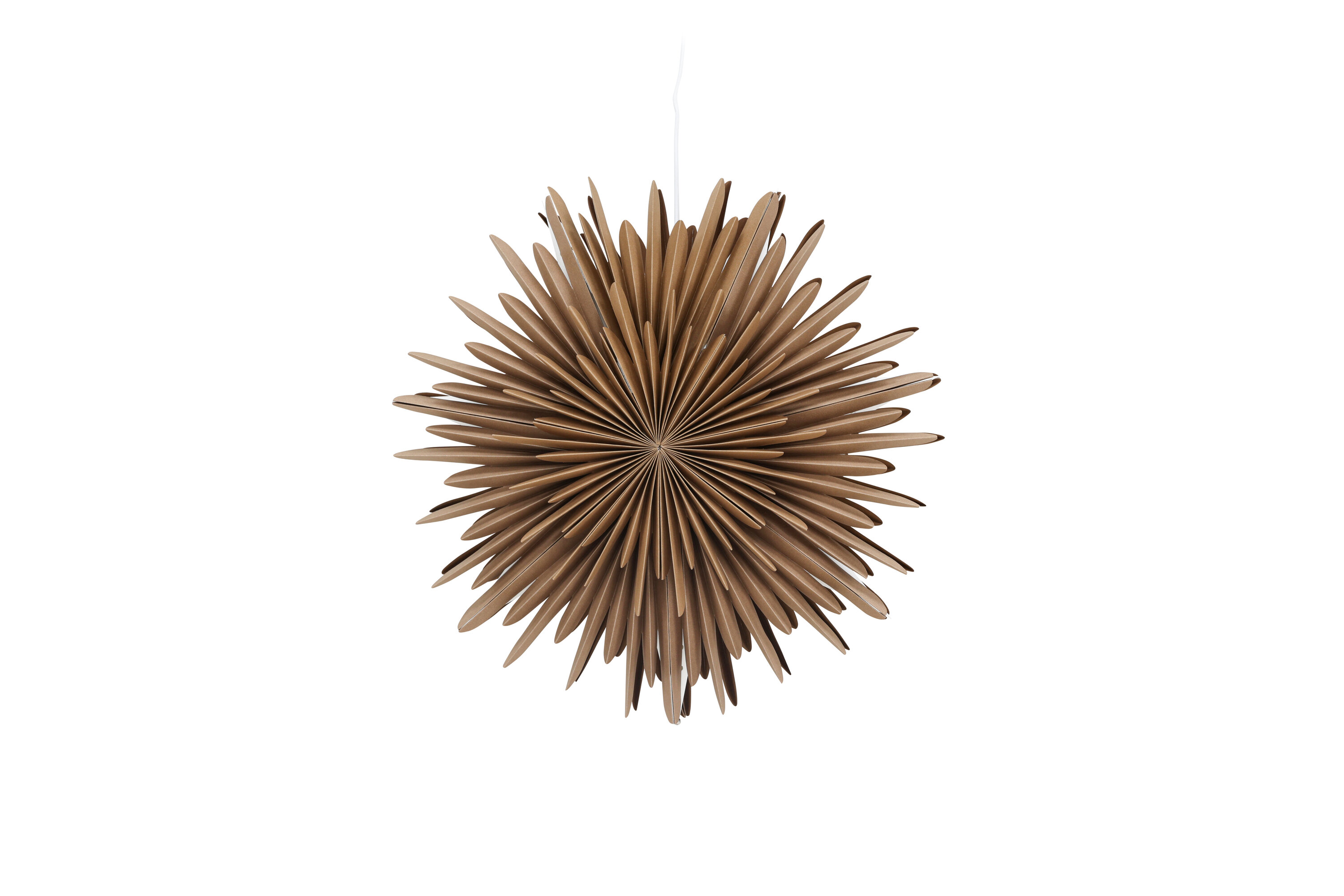 Sälen éclairage de noël blanc, marron ⌀46 cm sur fond clair