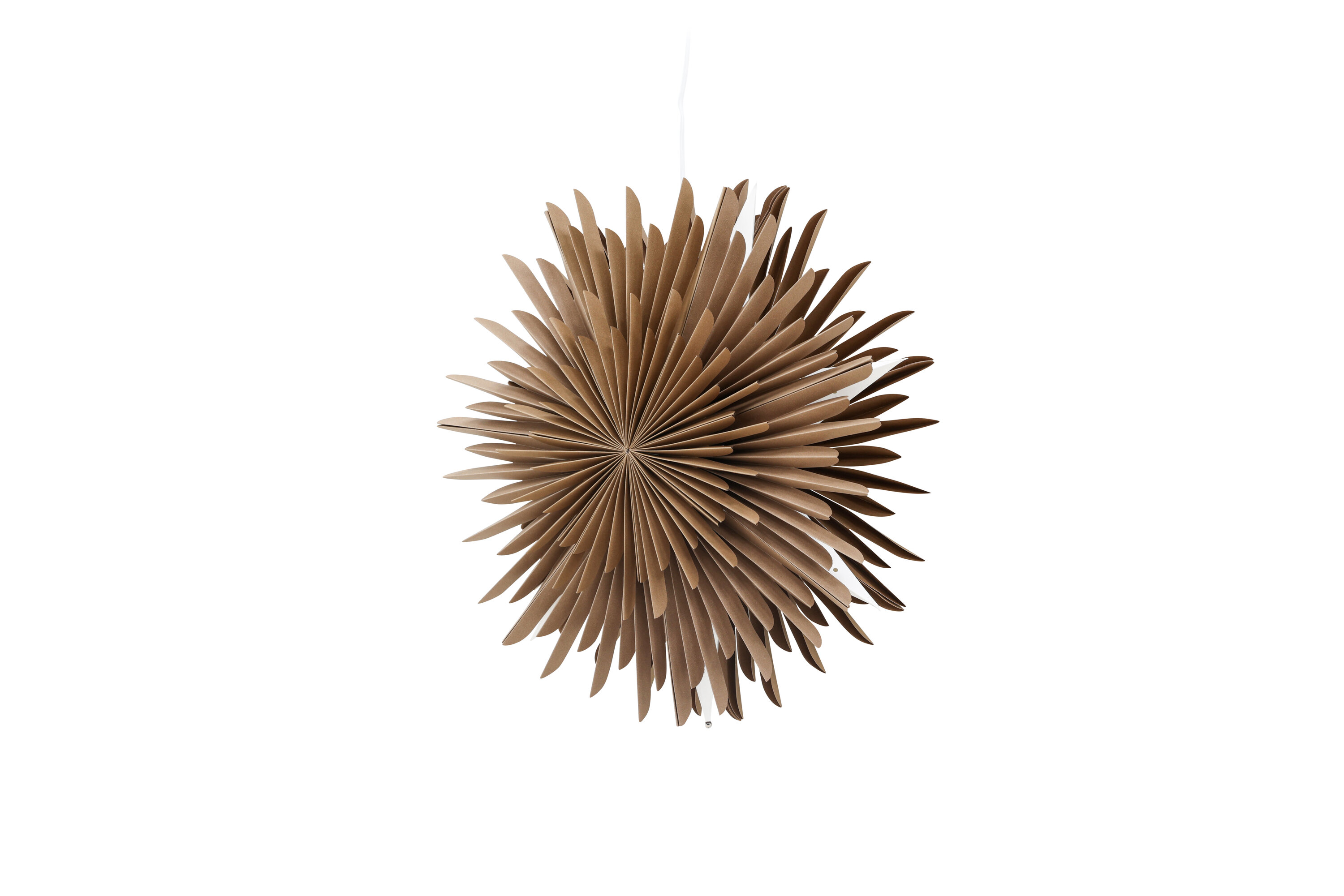 Sälen éclairage de noël blanc, marron ⌀46 cm sur fond clair