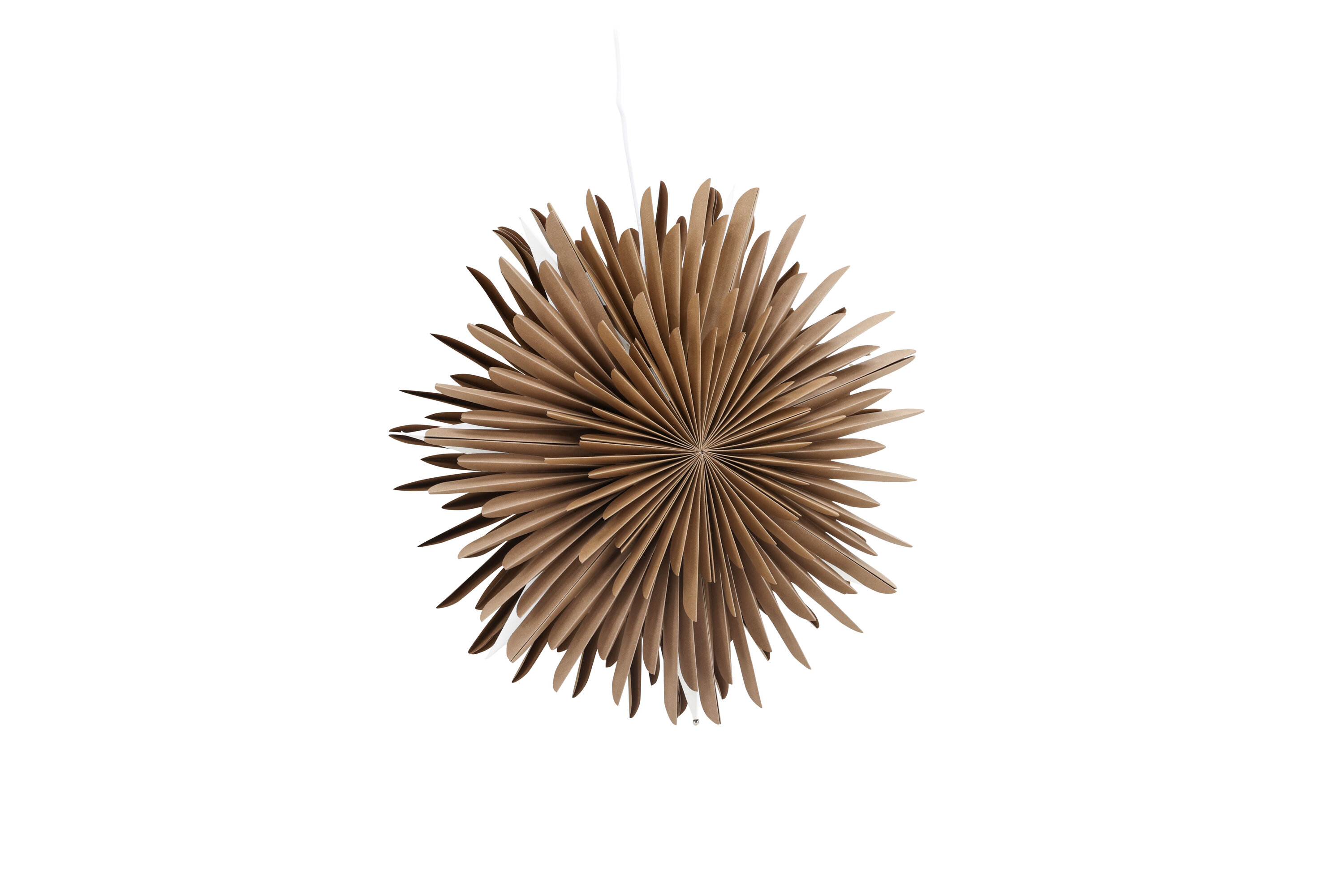 Sälen éclairage de noël blanc, marron ⌀46 cm sur fond clair