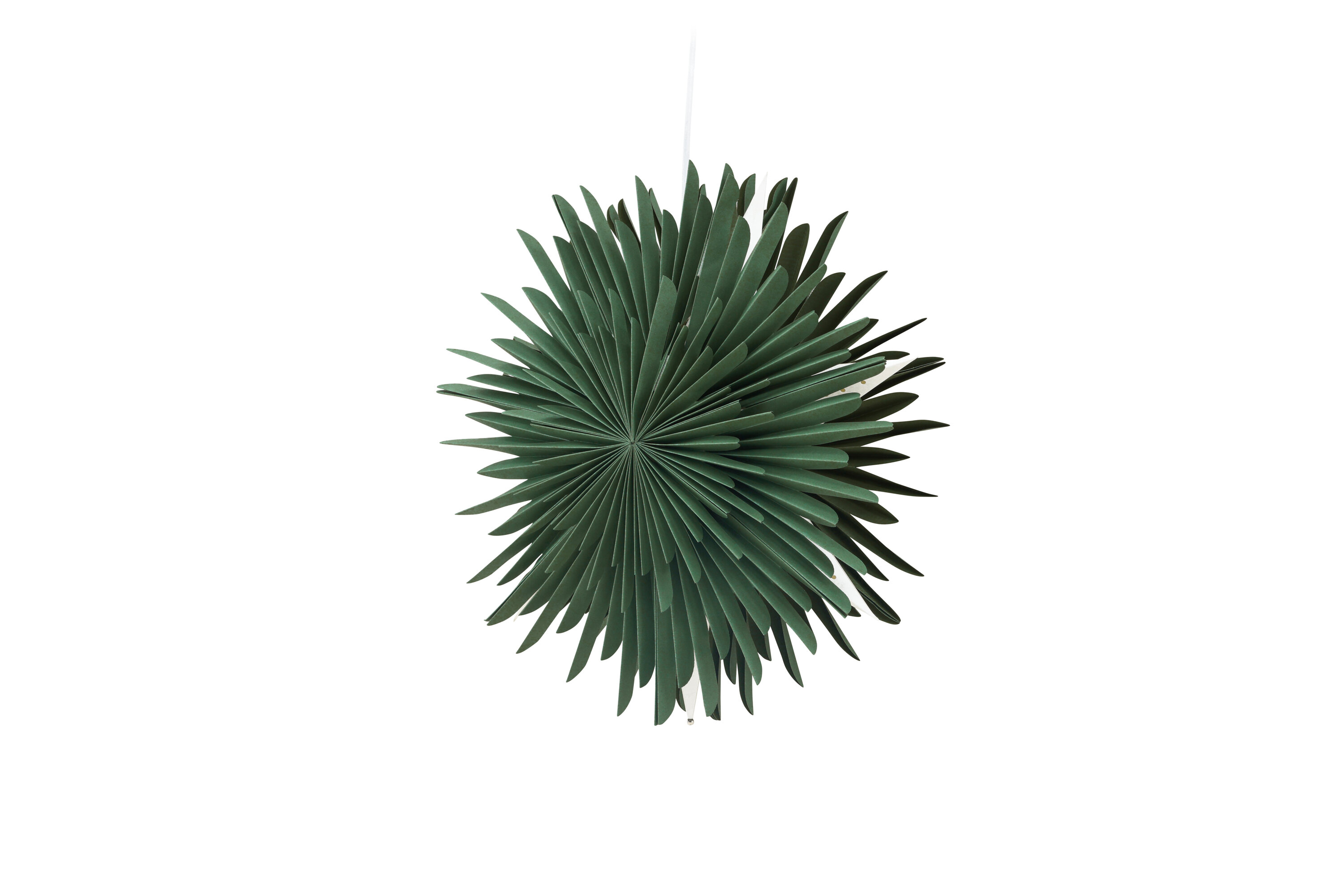 Sälen éclairage de noël vert, blanc ⌀46 cm sur fond clair