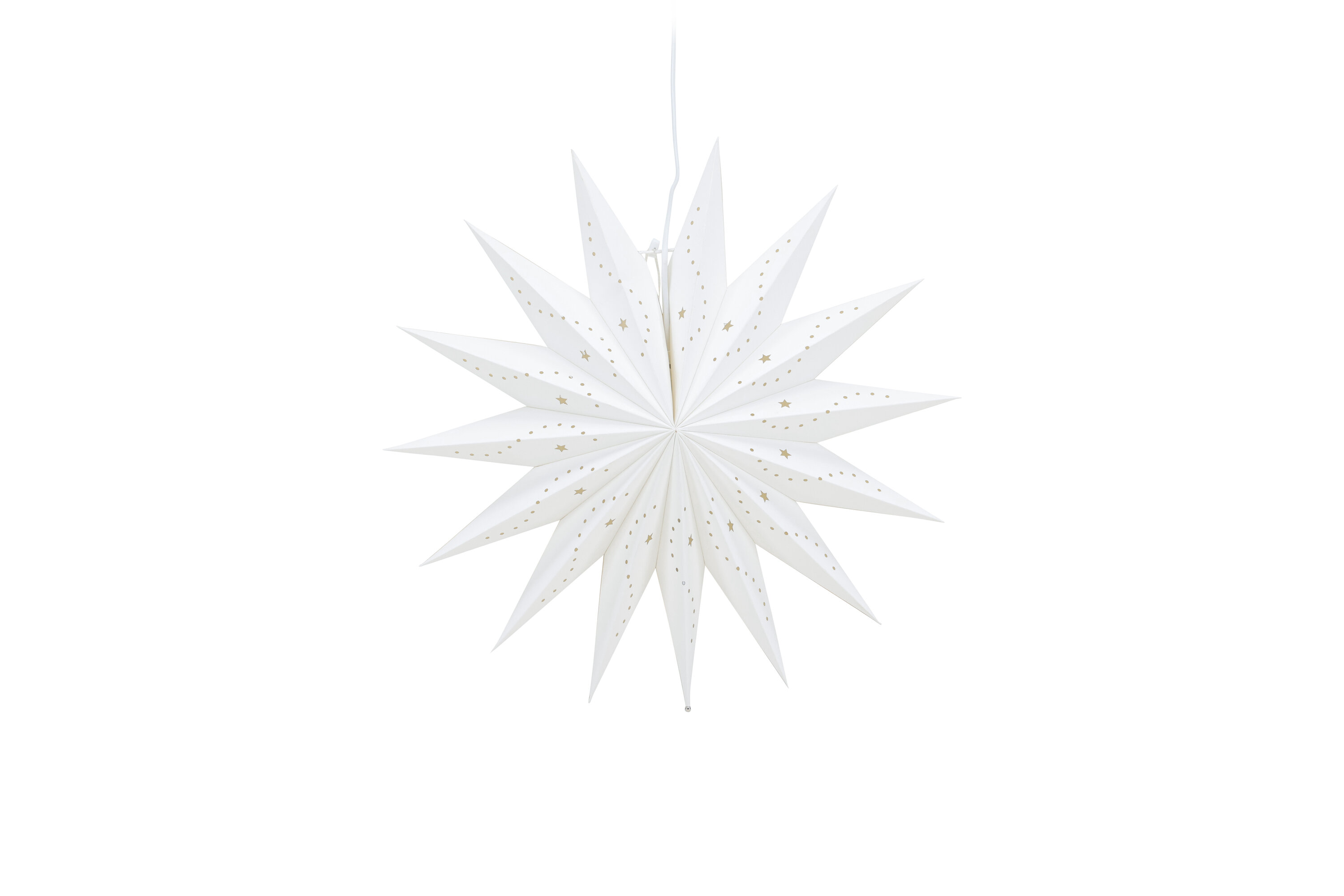 Lindvallen éclairage de noël blanc ⌀51 cm sur fond clair