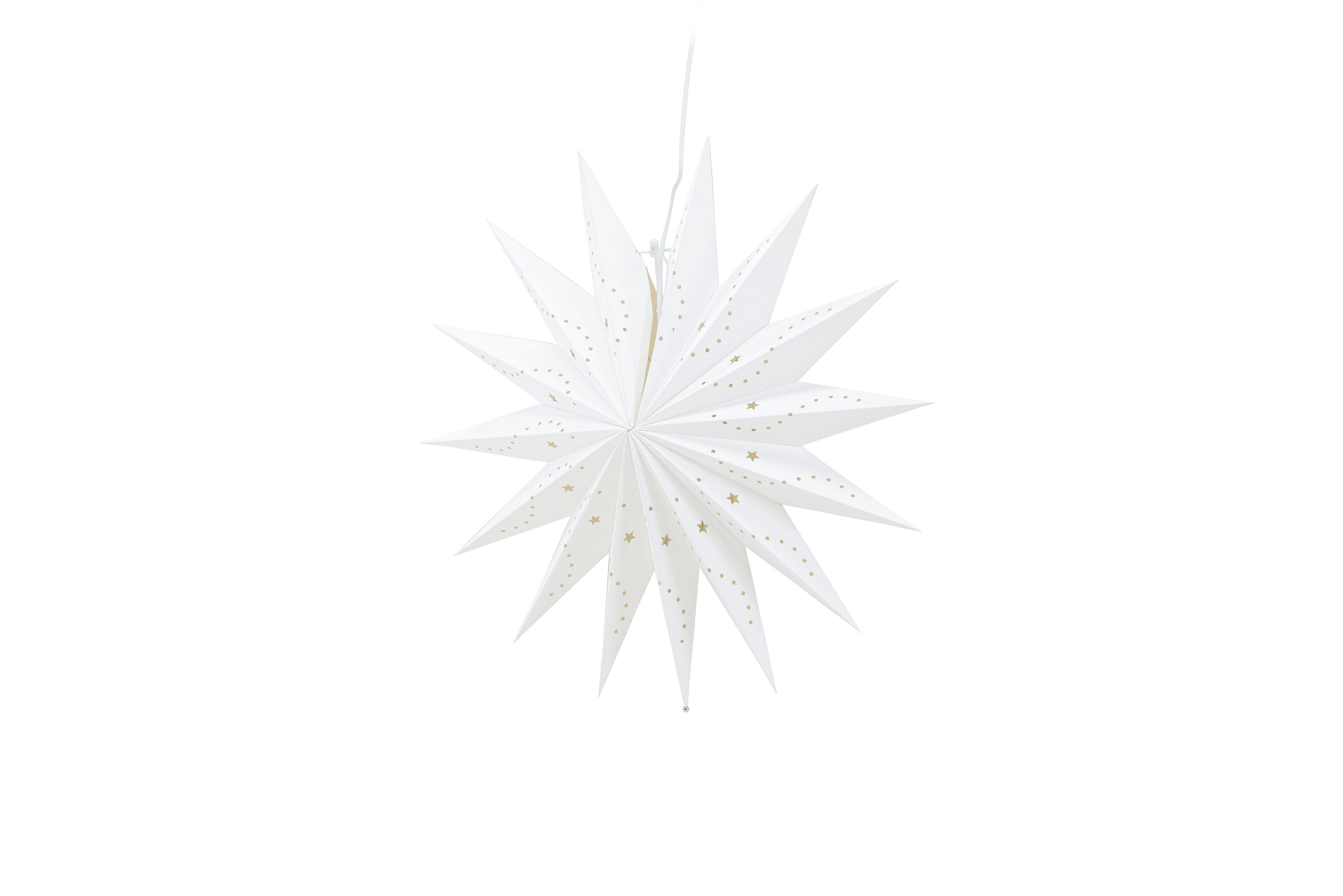 Lindvallen éclairage de noël blanc ⌀51 cm sur fond clair