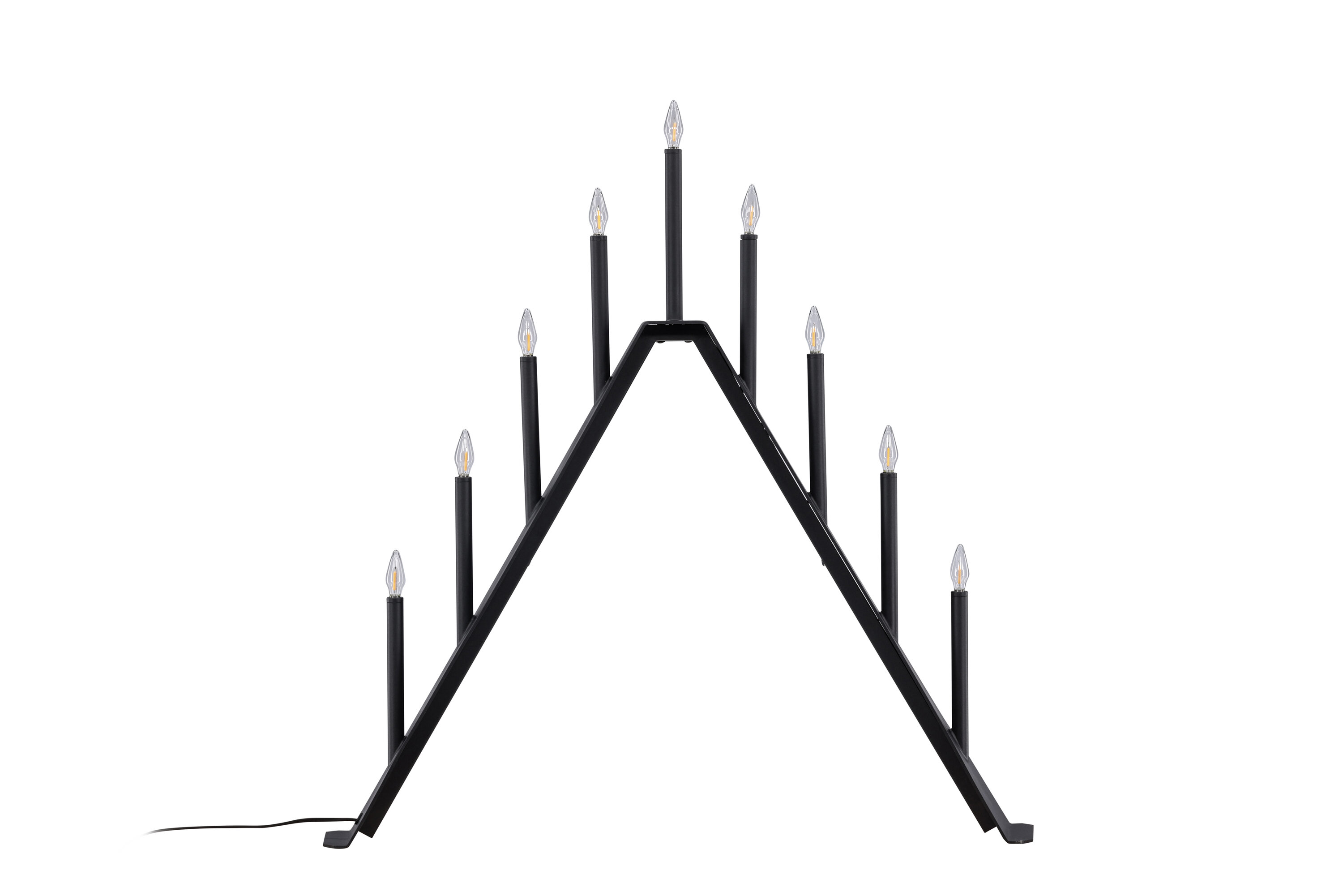 Åre éclairage de noël noir 9 x 64 x 64 cm sur fond clair