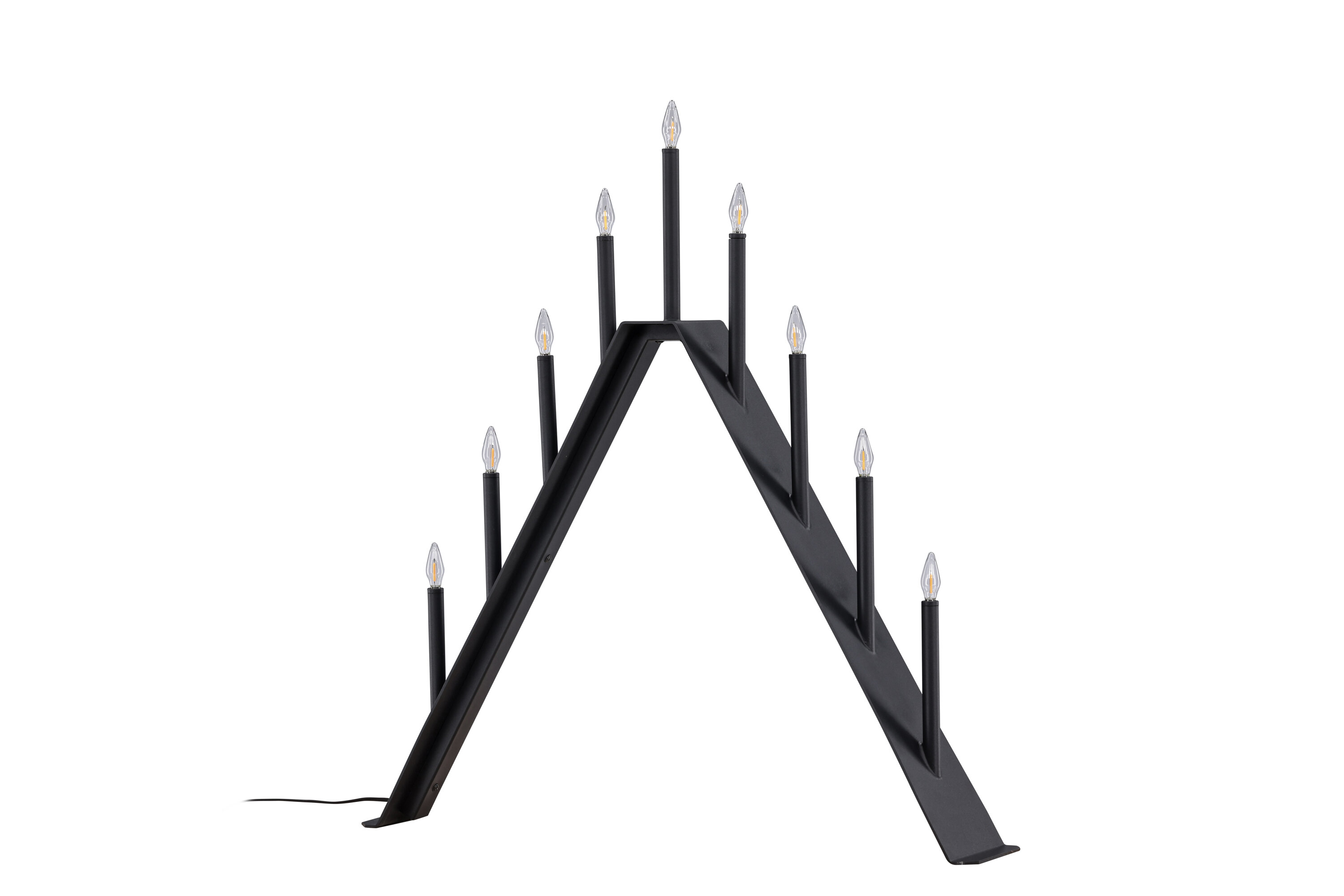 Åre éclairage de noël noir 9 x 64 x 64 cm sur fond clair