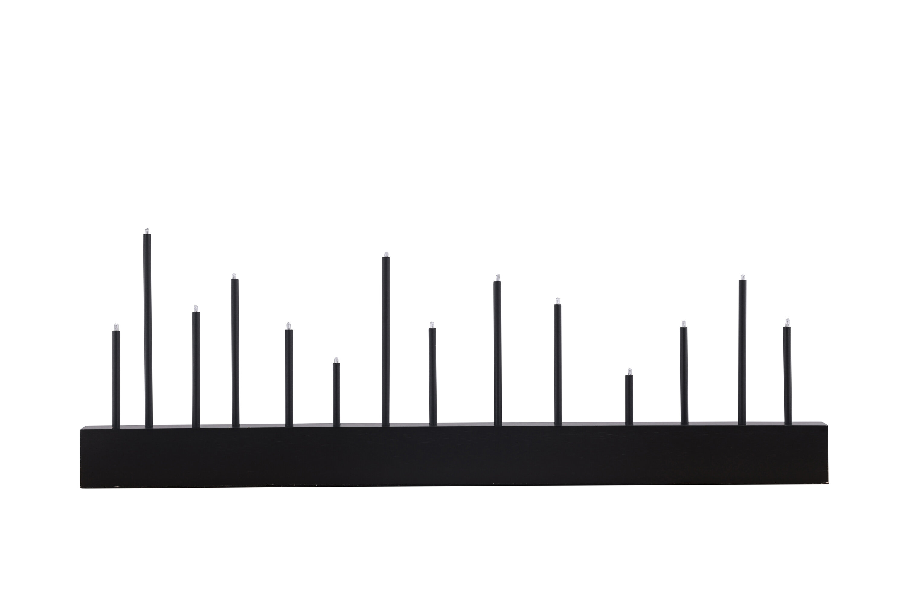 Kungsberget éclairage de noël noir 6 x 27 x 77 cm sur fond clair
