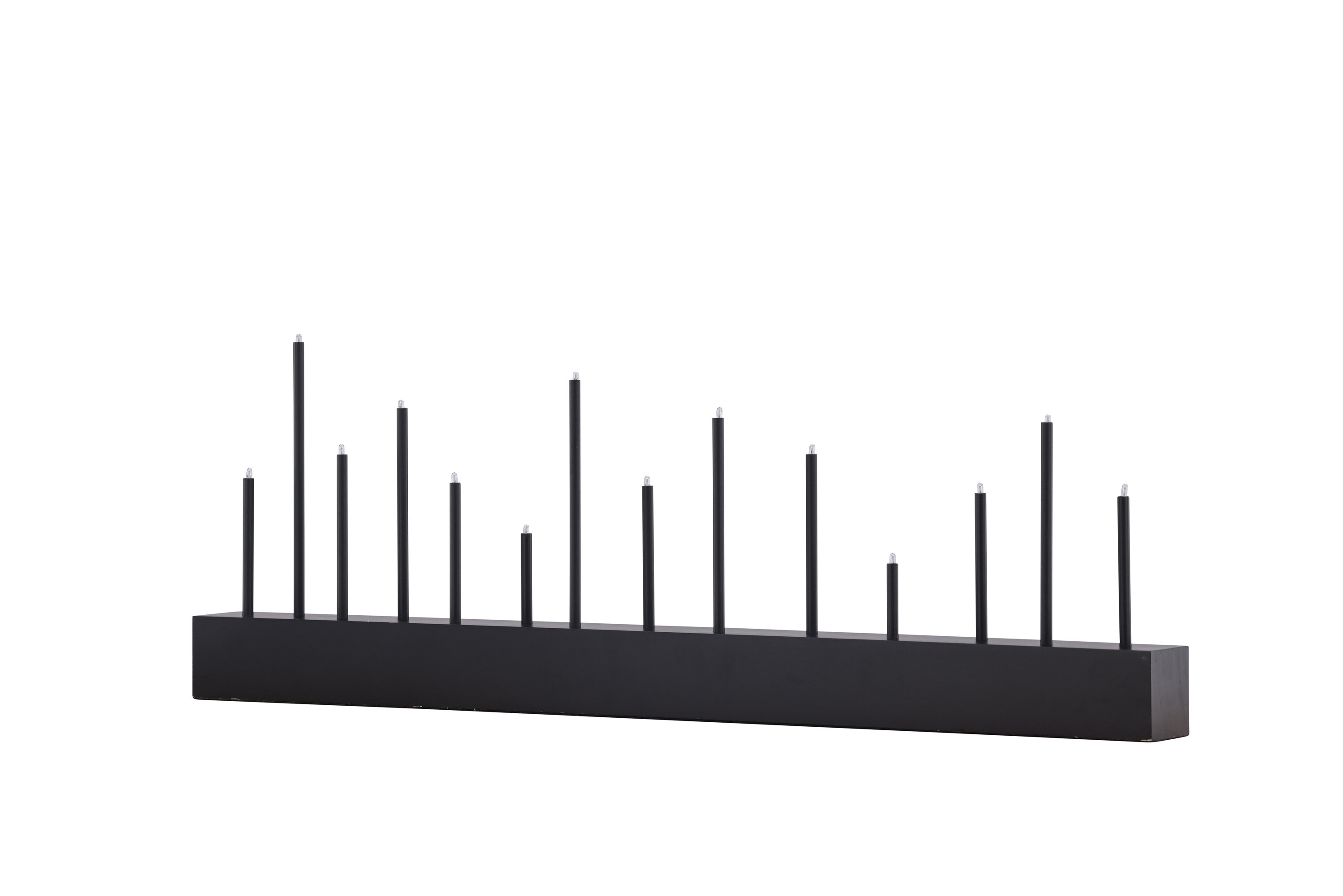 Kungsberget éclairage de noël noir 6 x 27 x 77 cm sur fond clair