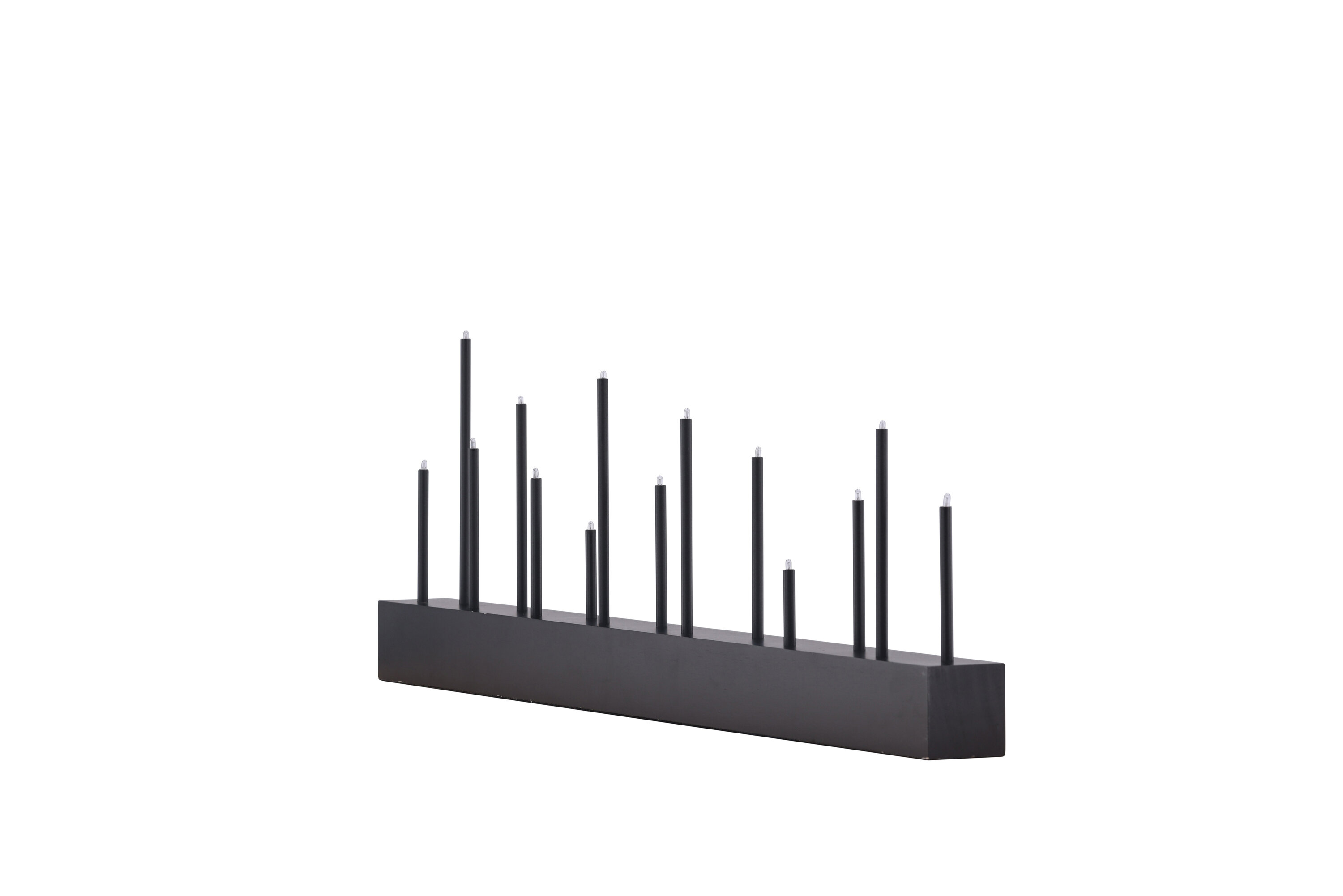 Kungsberget éclairage de noël noir 6 x 27 x 77 cm sur fond clair