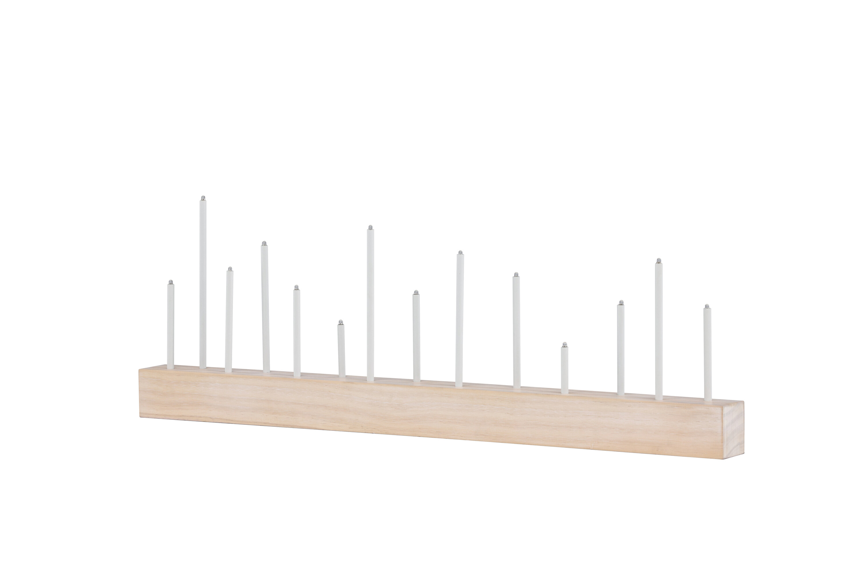 Kungsberget éclairage de noël blanchi 6 x 24 x 77 cm sur fond clair