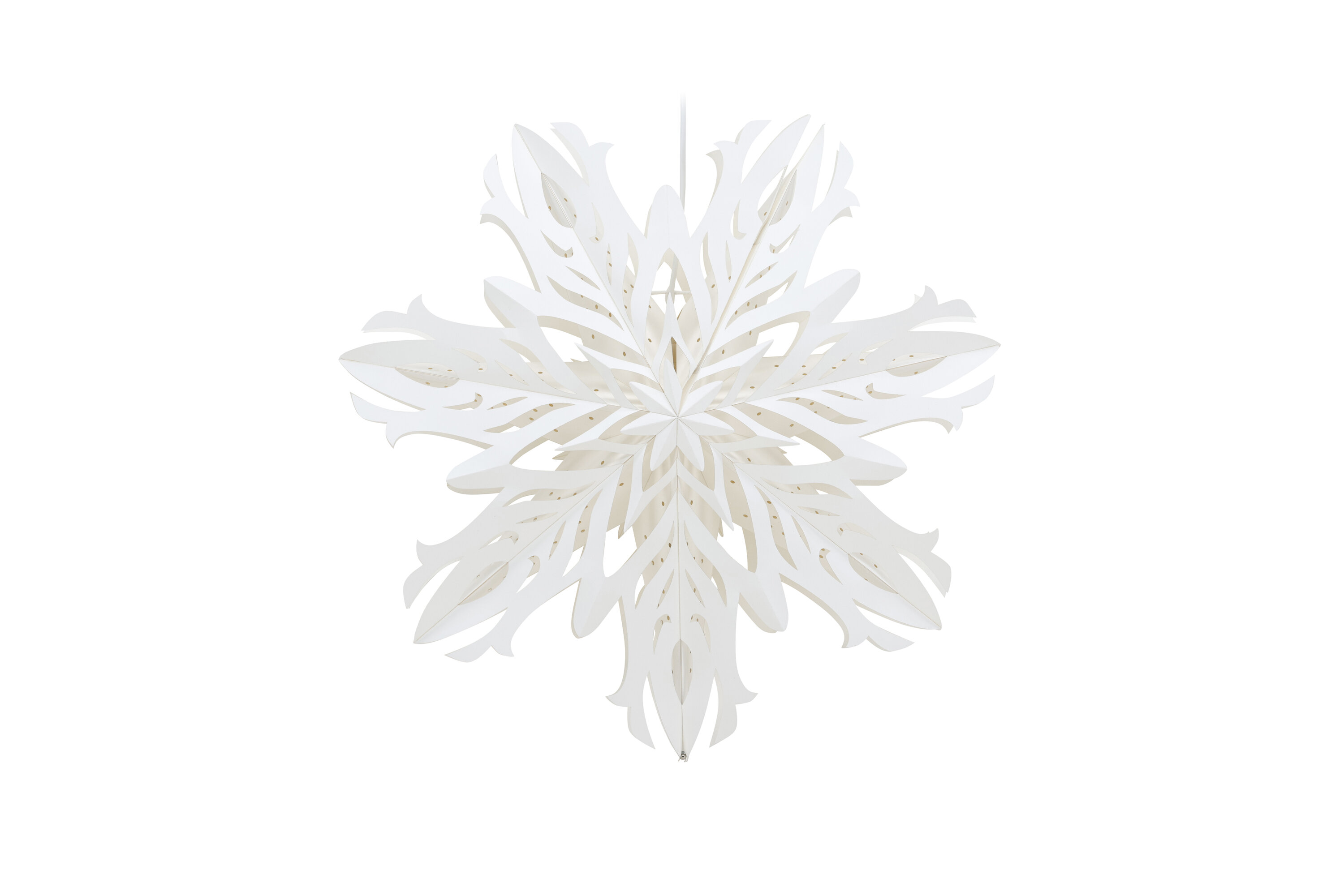 Hundfjället éclairage de noël blanc ⌀60 cm sur fond clair