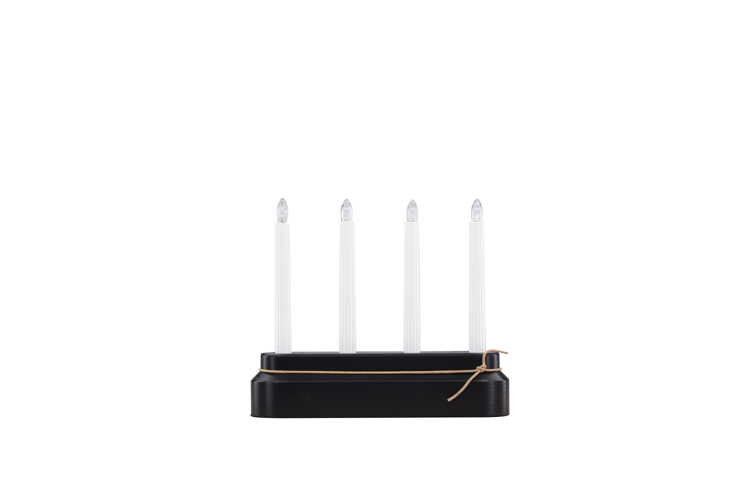 Näsfjället éclairage de noël noir, blanc 7 x 25 x 25 cm sur fond clair