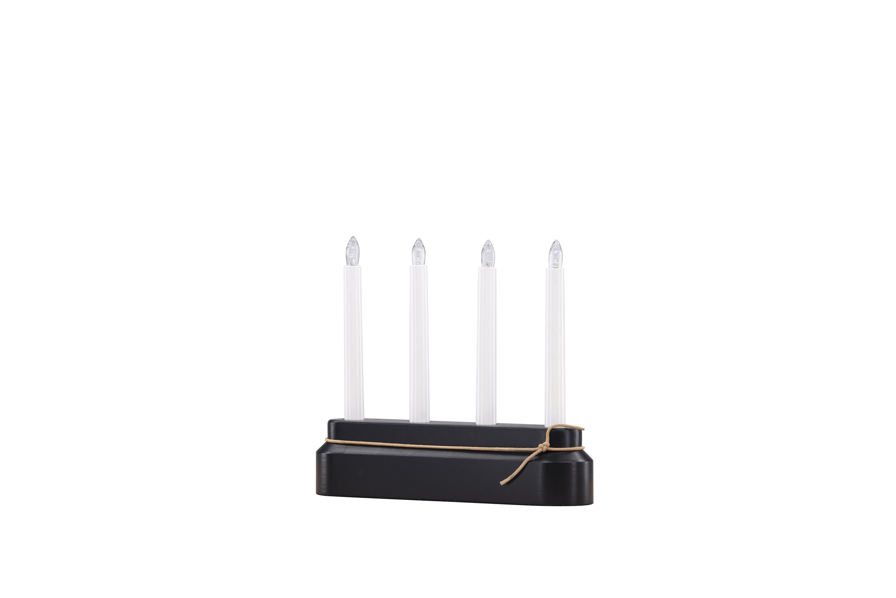 Näsfjället éclairage de noël noir, blanc 7 x 25 x 25 cm sur fond clair