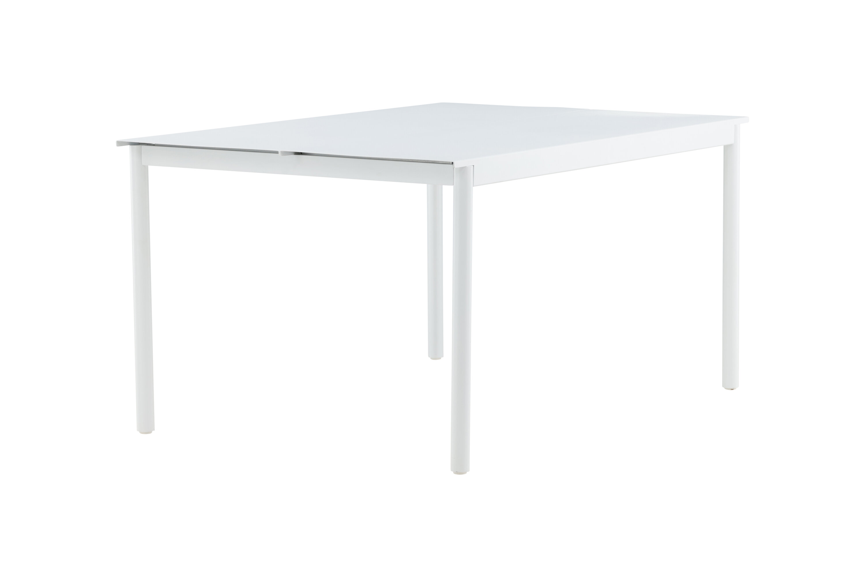 Modena table à manger rectangulaire blanc 150 x 100 cm sur fond clair