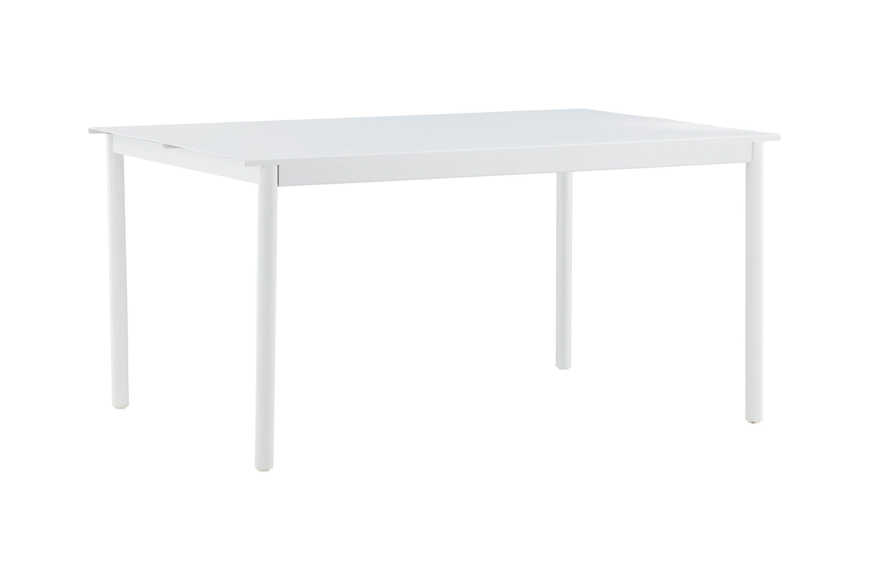 Modena table à manger rectangulaire blanc 150 x 100 cm sur fond clair