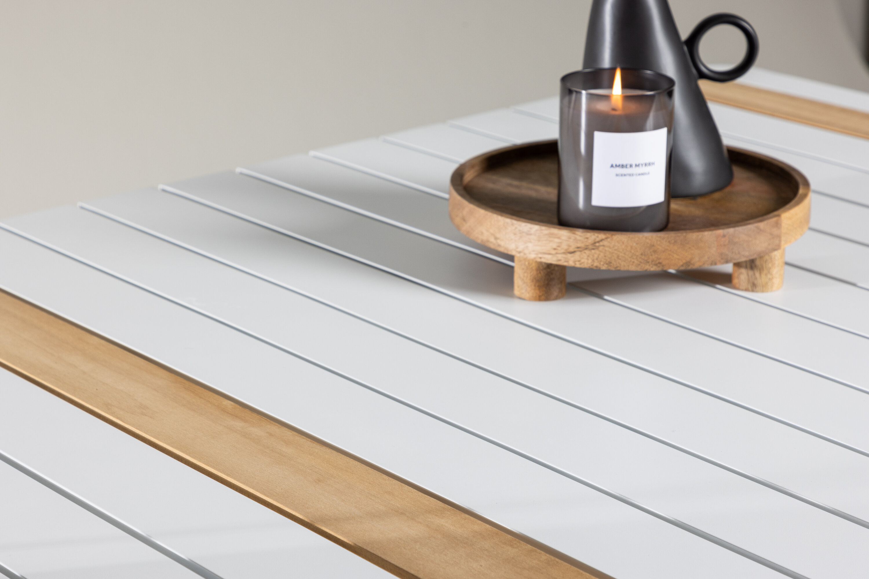 Togo table à manger rectangulaire blanc 200 x 100 cm en situation dans une pièce décorée