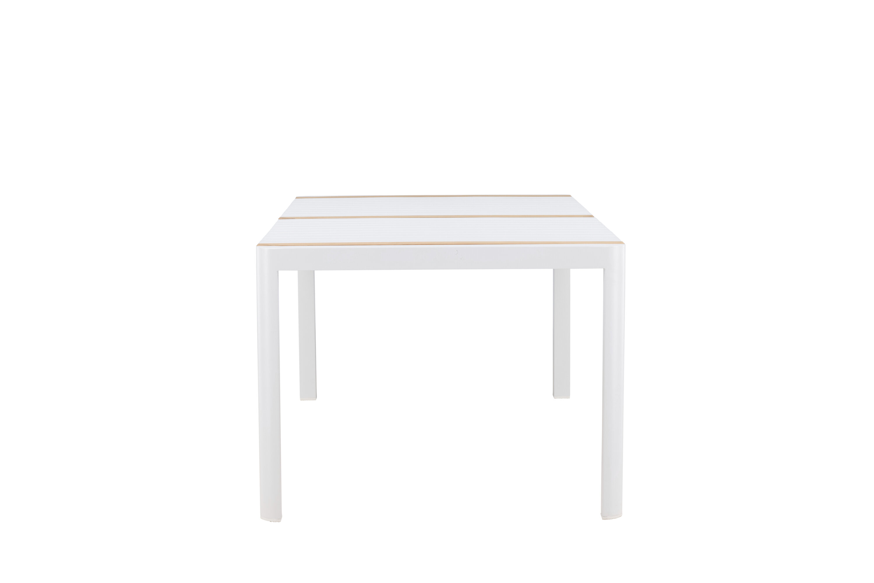 Togo table à manger rectangulaire blanc 200 x 100 cm sur fond clair