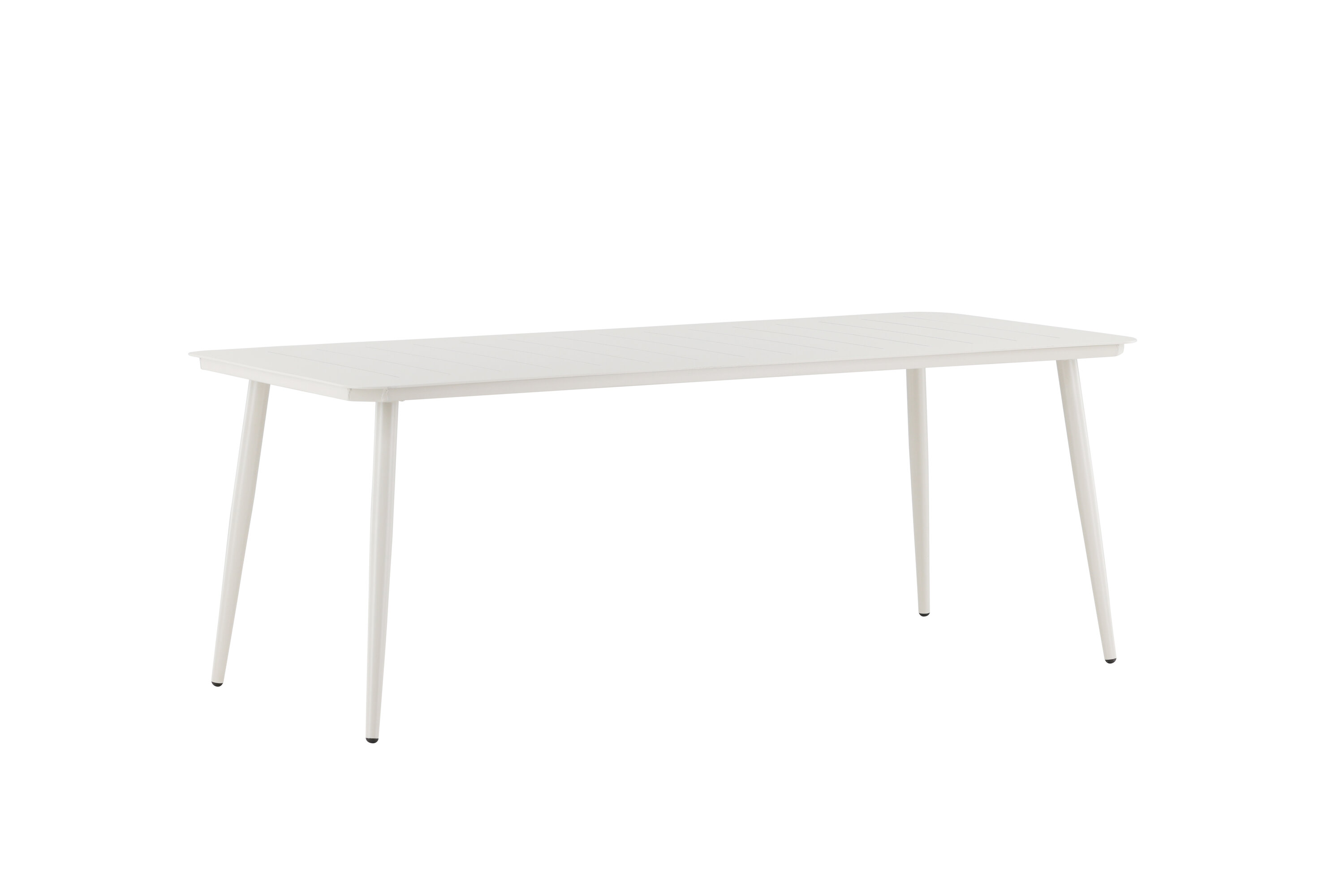 Lina table à manger rectangulaire beige 200 x 90 cm sur fond clair