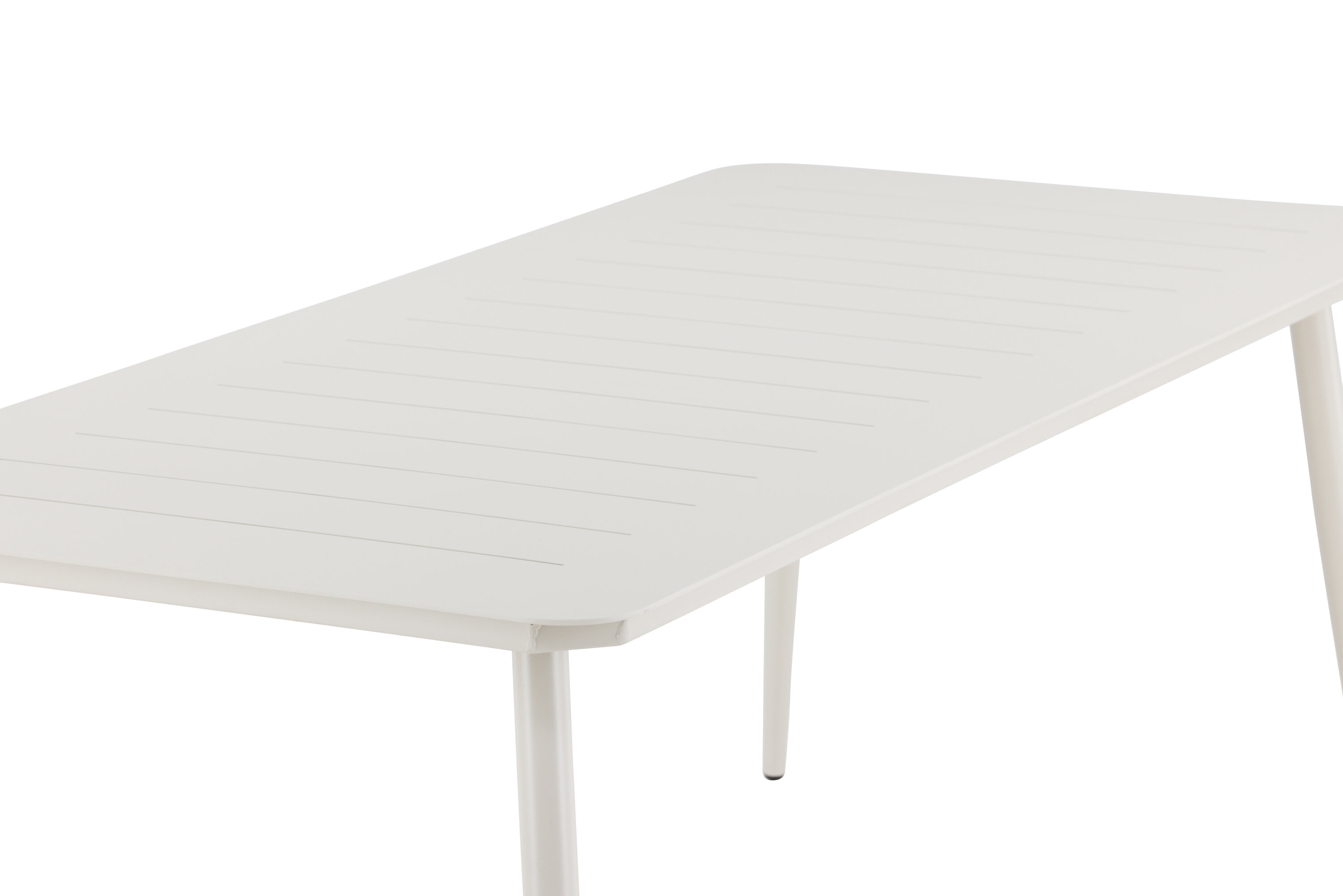 Lina table à manger rectangulaire beige 200 x 90 cm sur fond clair